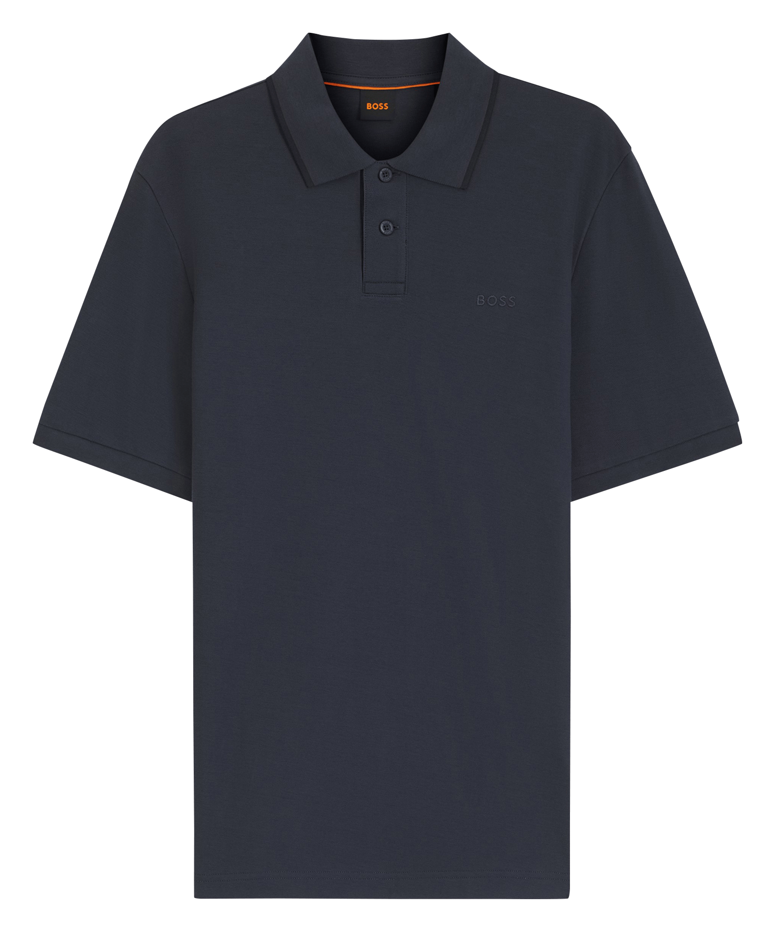 Polo regular-fit en coton BOSS Bleu