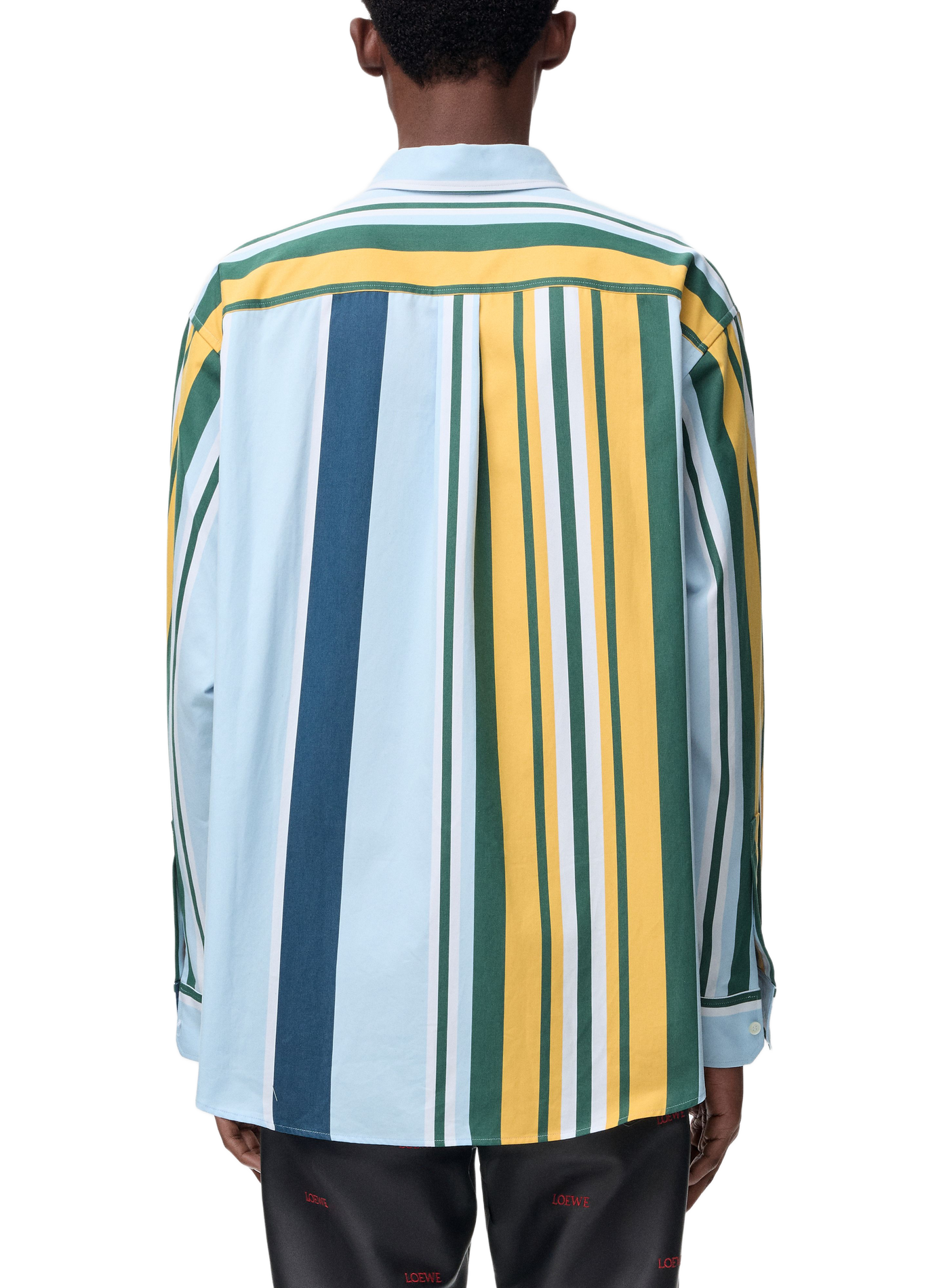 Gestreiftes Baumwoll-Twill-Hemd LOEWE Mehrfarbig