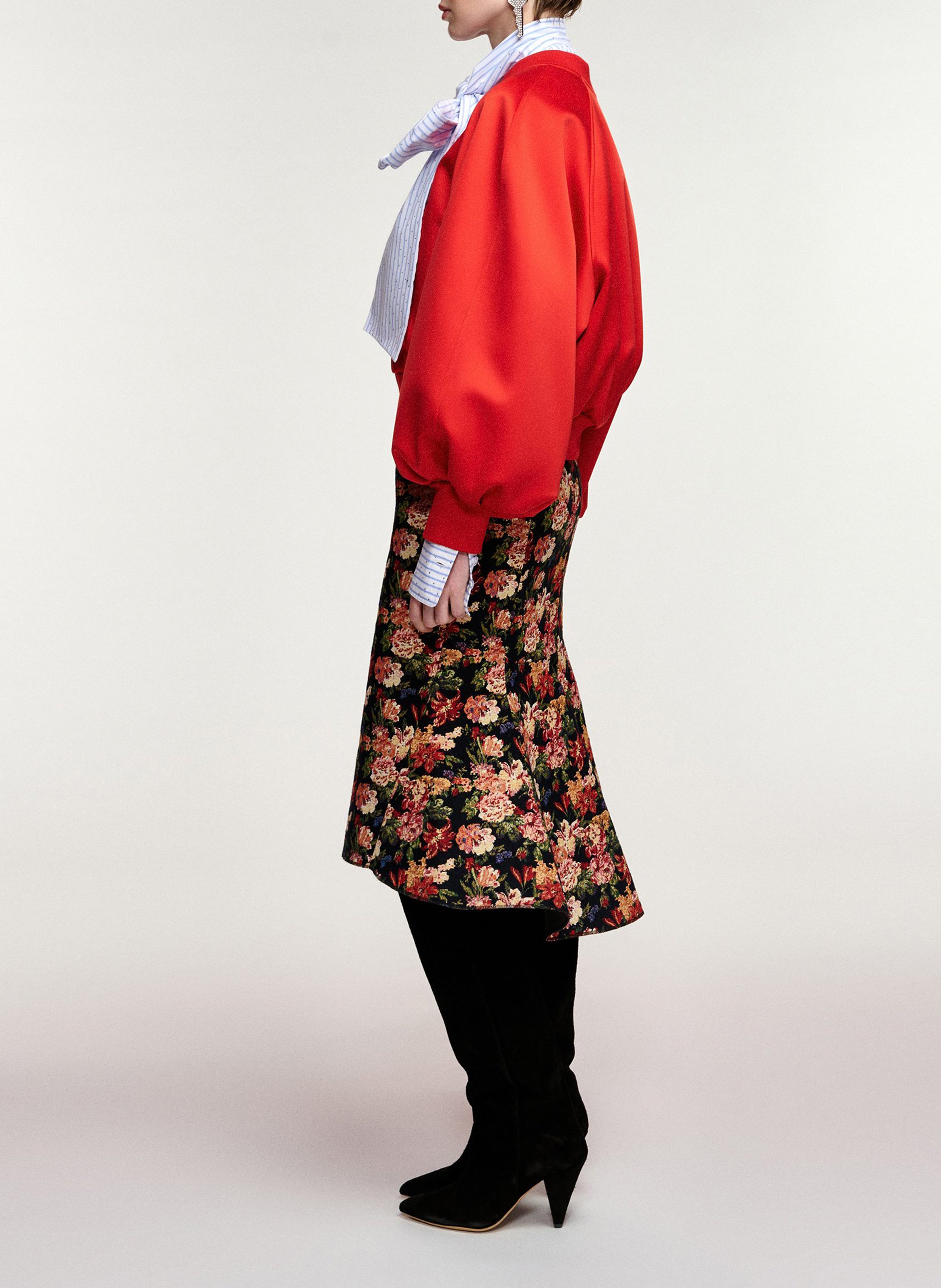 Blouson oversize à manches volumineuses kryo ESSENTIEL ANTWERP Rouge