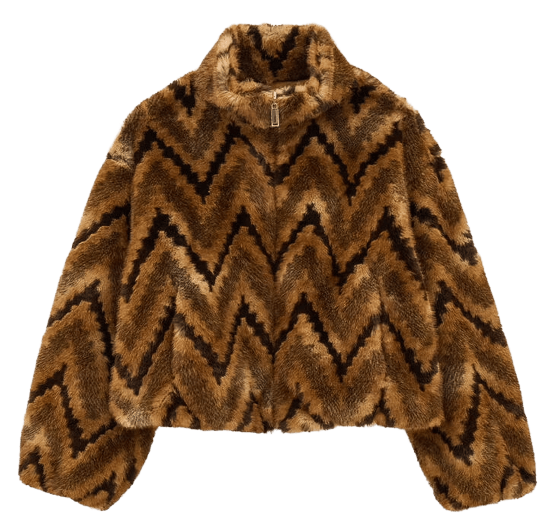 Manteau effet fourrure réversible en coton mélangé serge BA&SH Geel