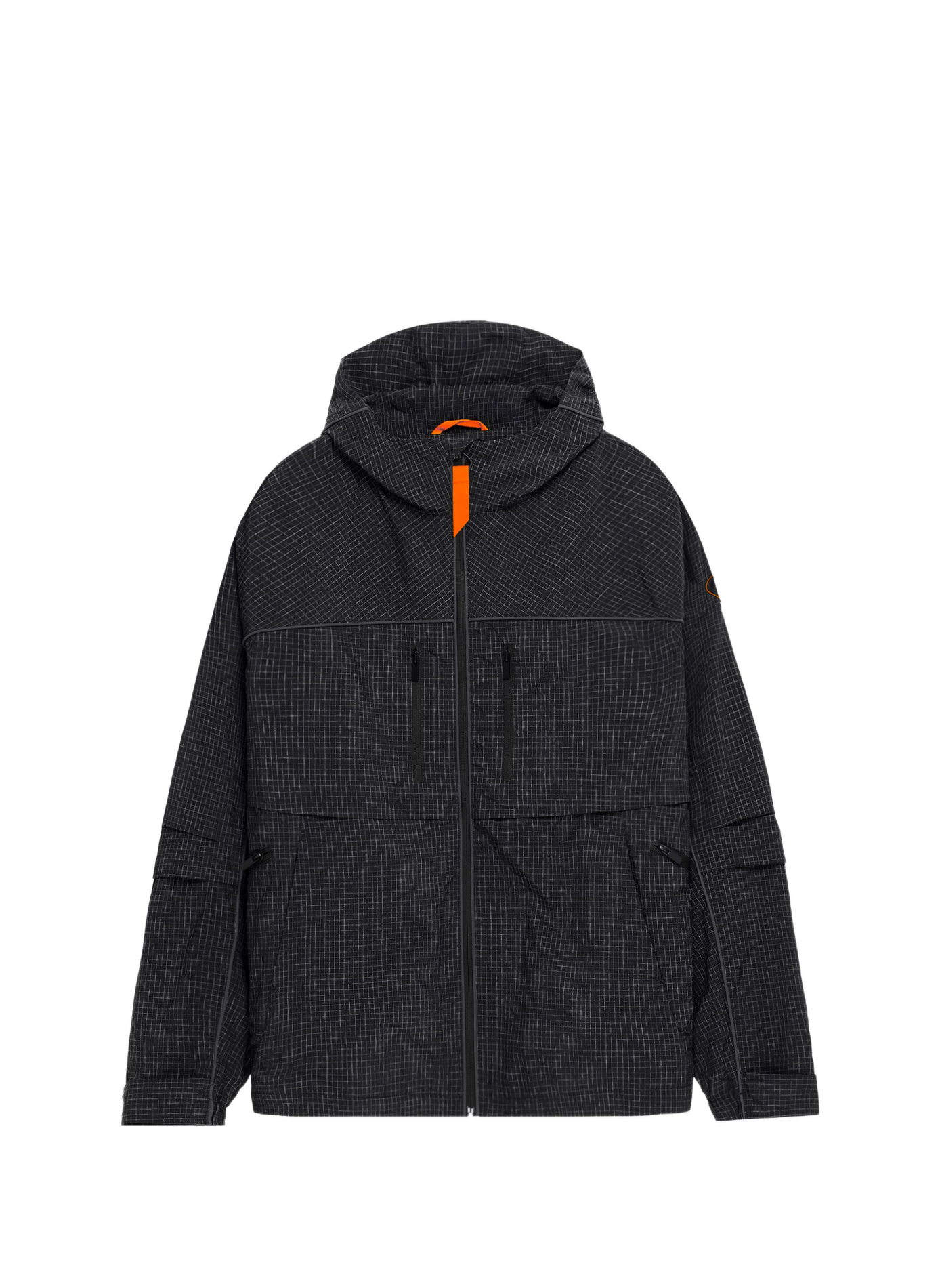 Aex hooded printed ripstop windbreaker GERTRUDE Black