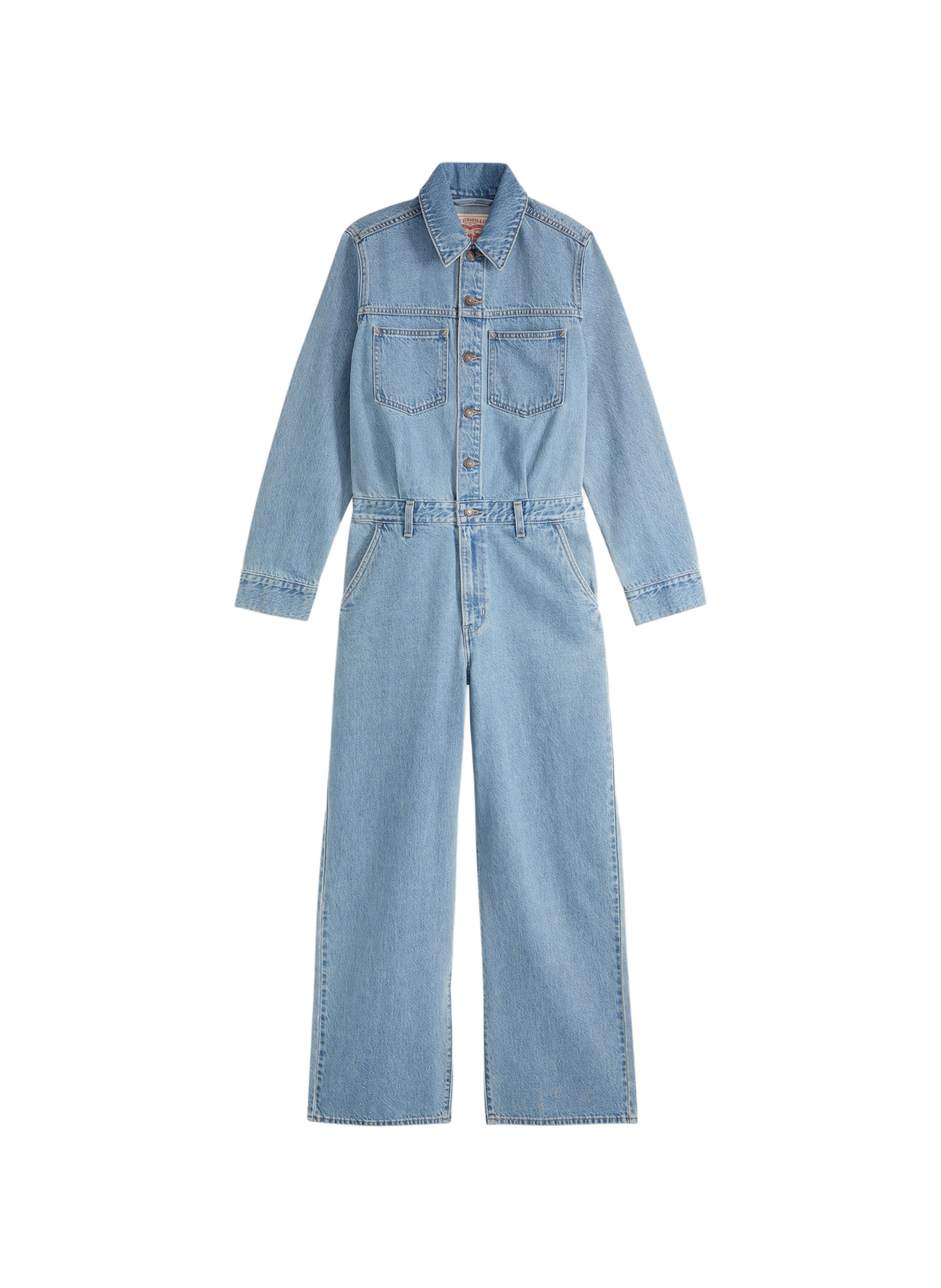 Straight-leg cotton denim jumpsuit LEVI'S Blue