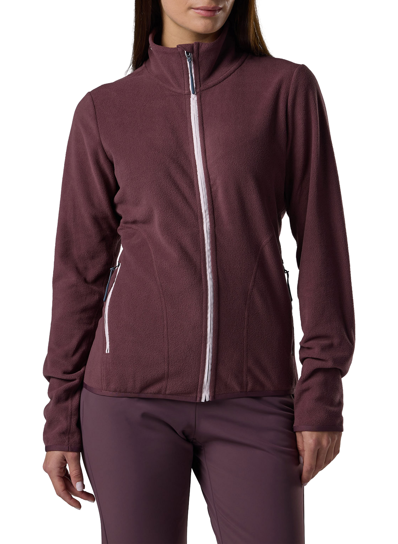 Gerade geschnittene Jacke mit Stehkragen und Reißverschluss ROSSIGNOL Violett
