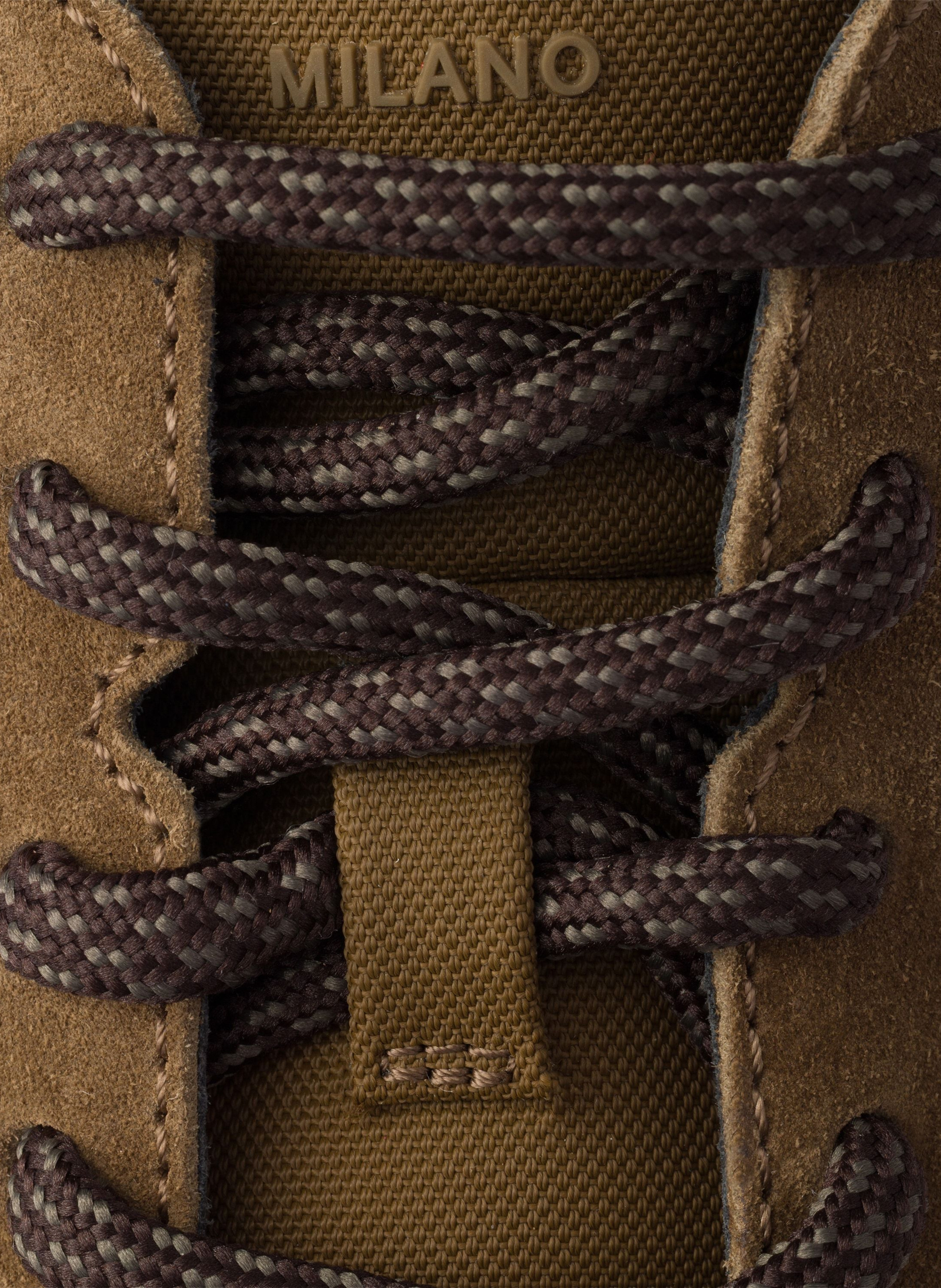 Sneakers prax en daim et re-nylon PRADA Marron