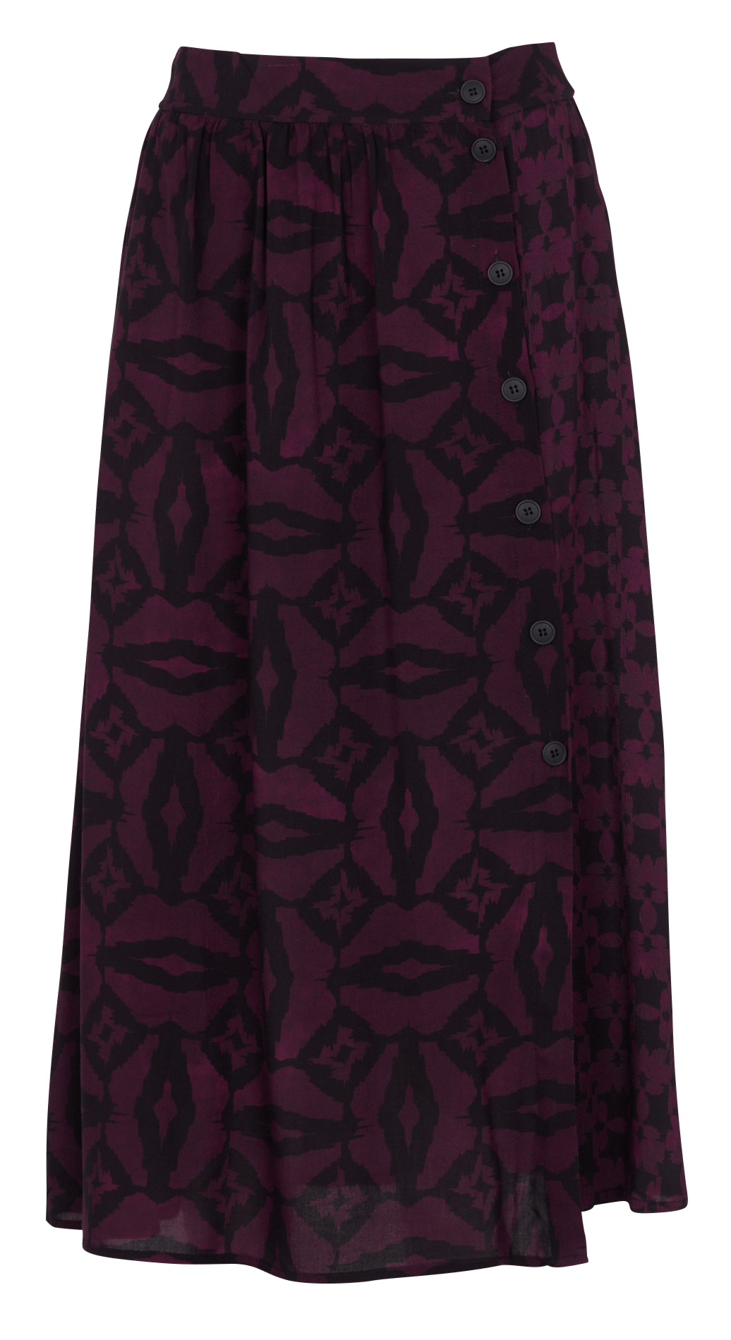 Lange uitlopende rok met print LA FEE MARABOUTEE Veelkleurig