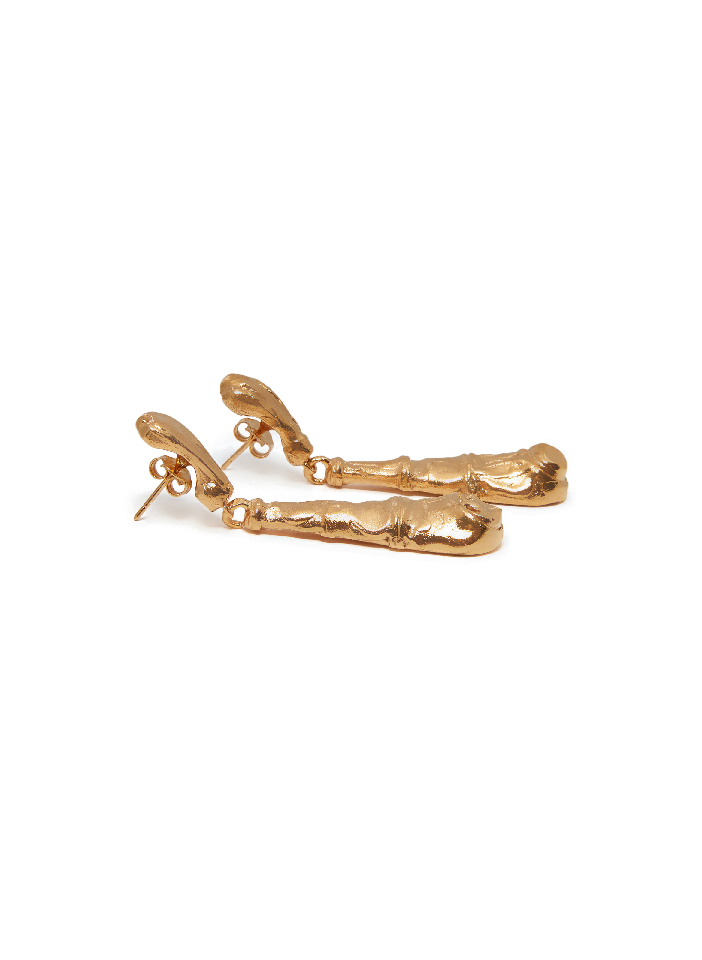 Boucles d'oreilles The Bella Donna en bronze plaqué or