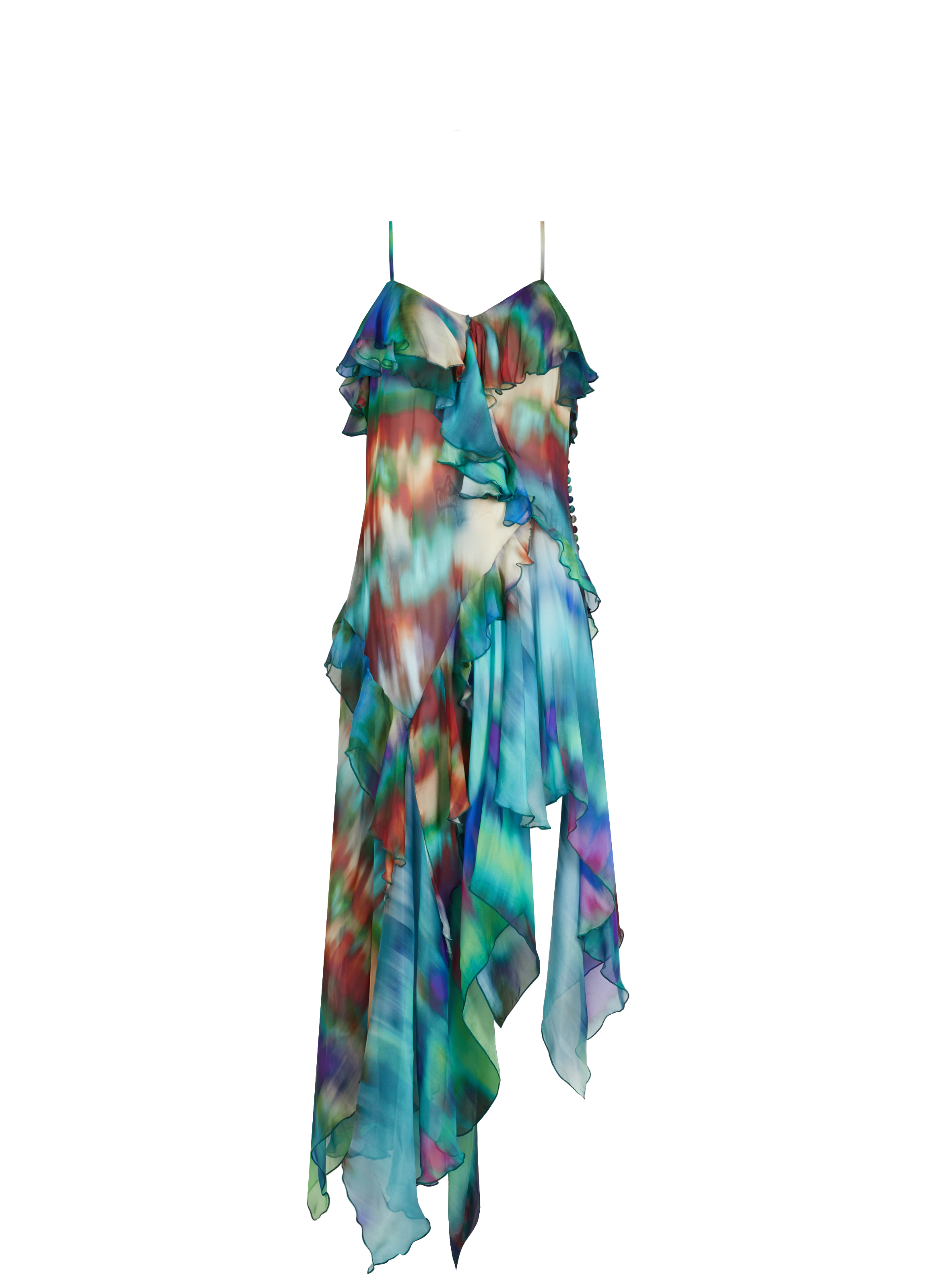 Ruffled silk dress ALEXANDRE VAUTHIER