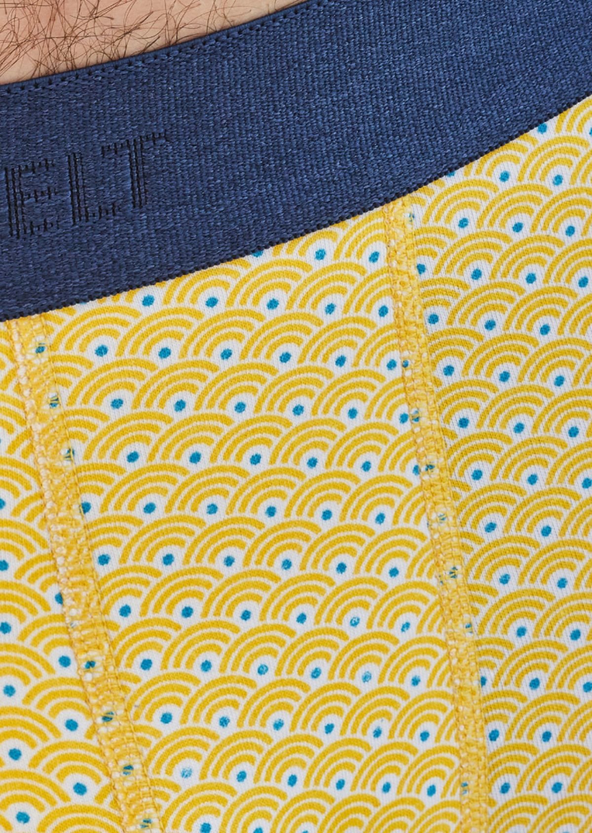 Boxer en coton biologique BILLYBELT Jaune