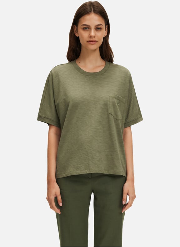 T-shirt en coton et modal - giuseppa Kaki by PABLO PABLO T-shirt en coton et modal - giuseppa Kaki
