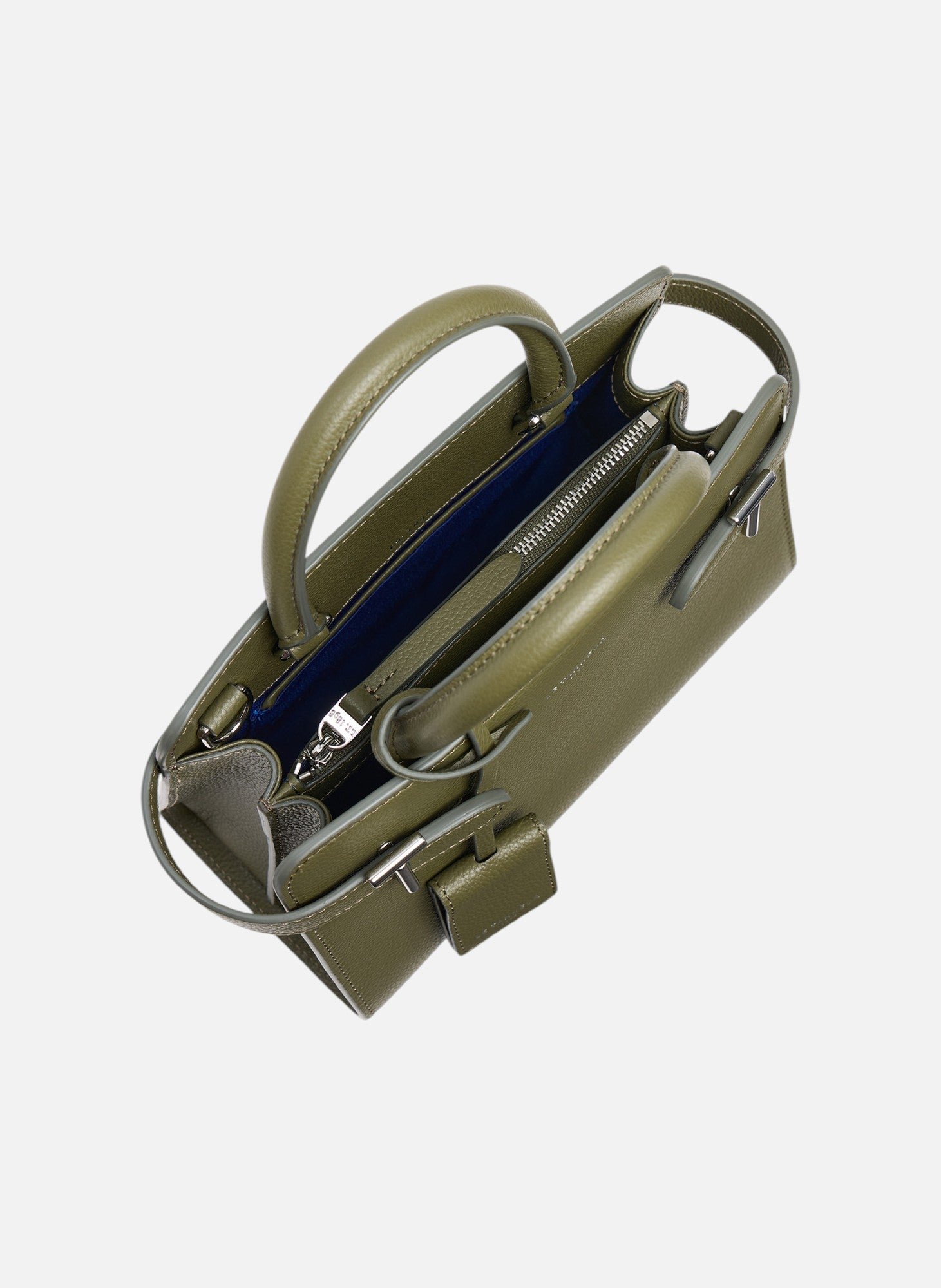 Petit sac à main emilie en cuir grainé LE TANNEUR Vert