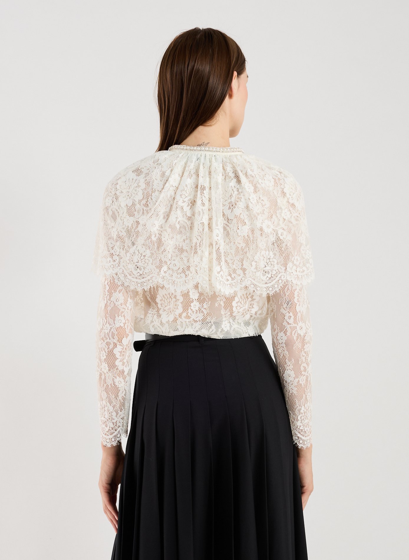 Top en dentelle  SELF PORTRAIT Blanc