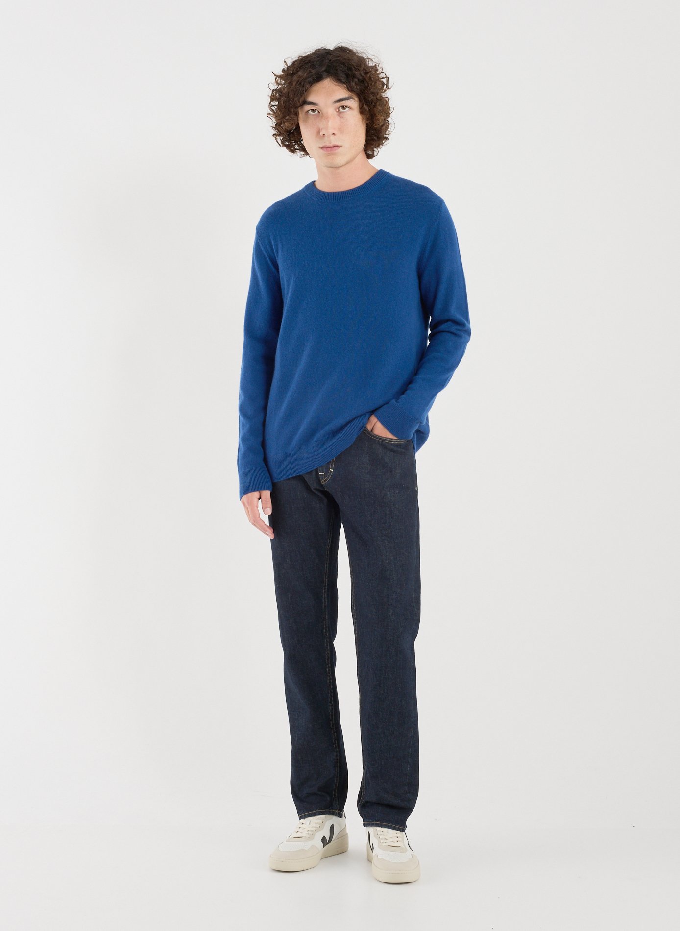  Cashmere round-neck jumper AU PRINTEMPS PARIS Blue