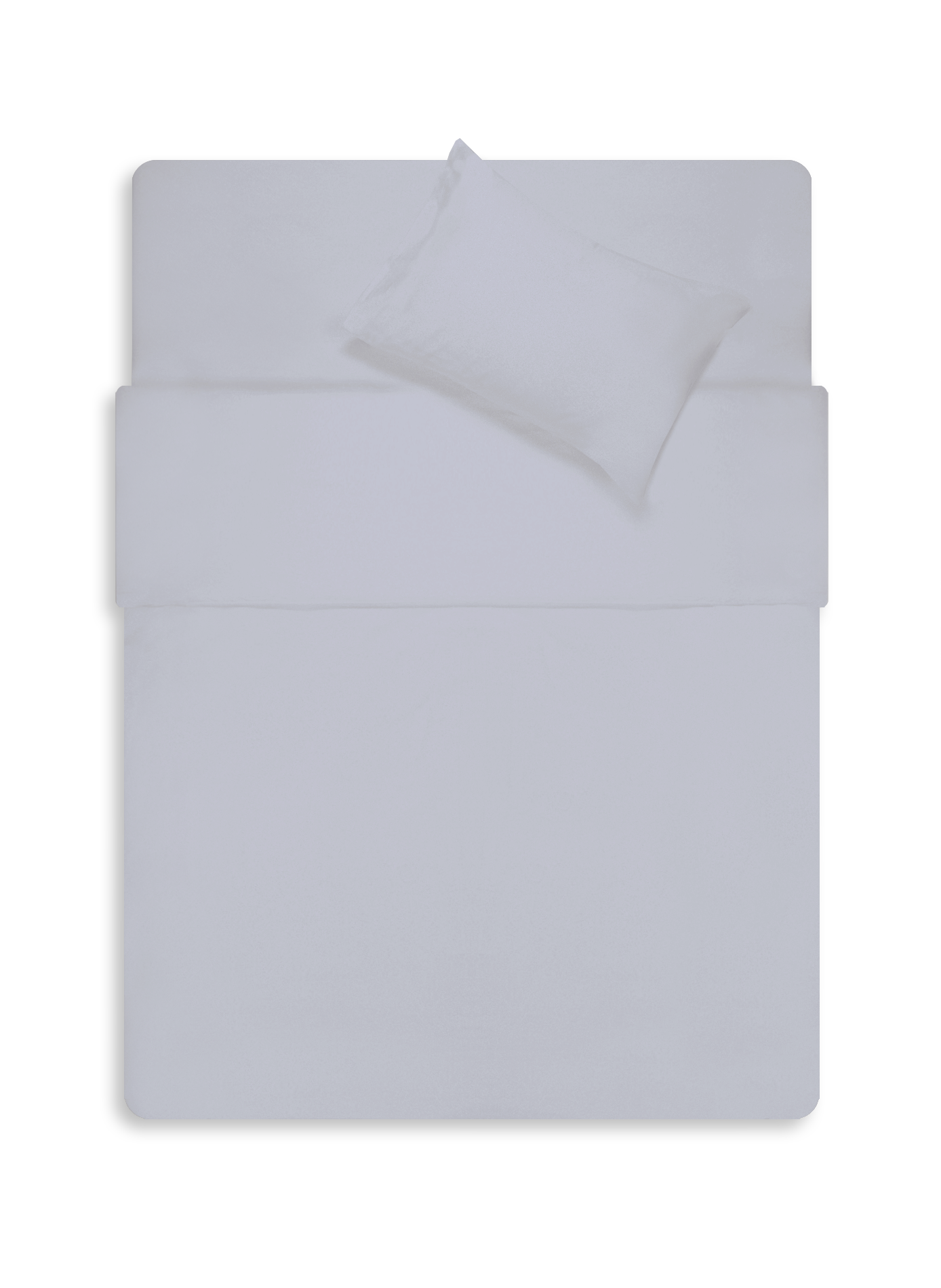 AU PRINTEMPS PARIS Housse de couette en satin de coton Argent