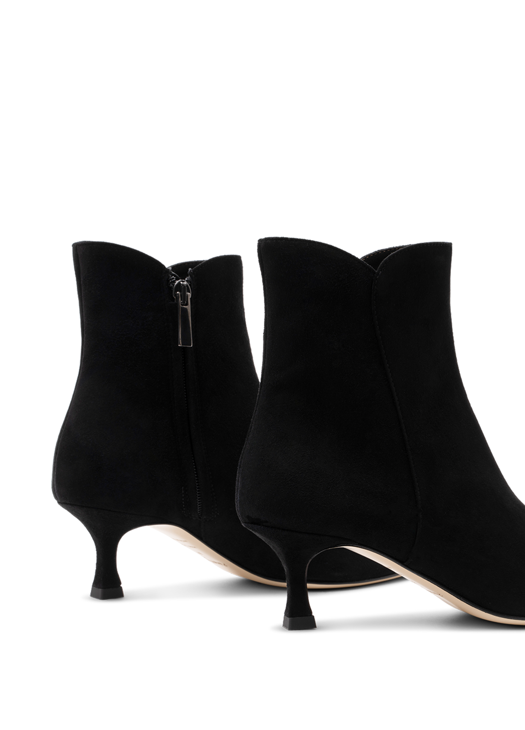 Bottines lido en chevre velours PARALLELE Noir