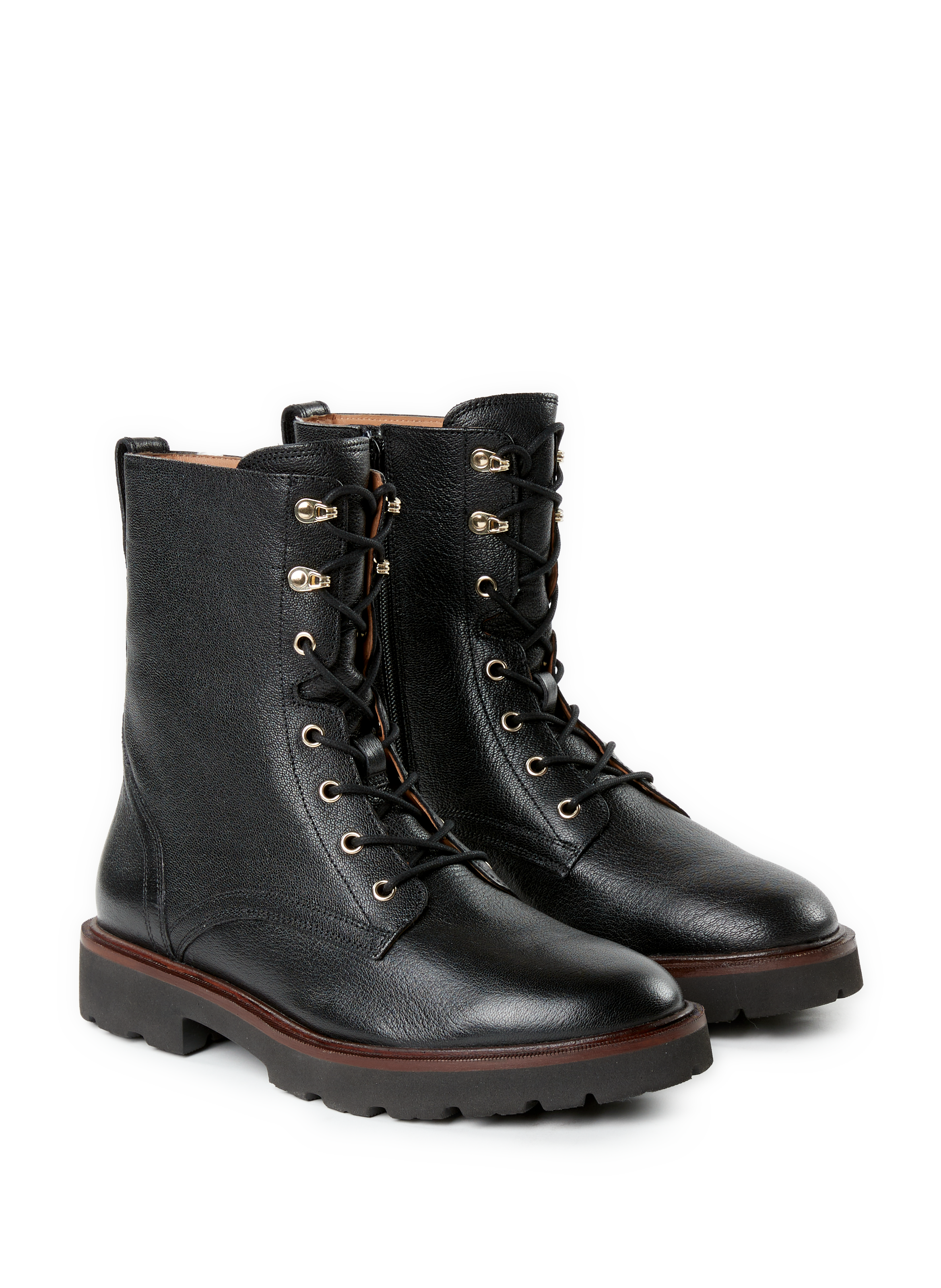 Norize leather ankle boots in goat leather GEOX Black