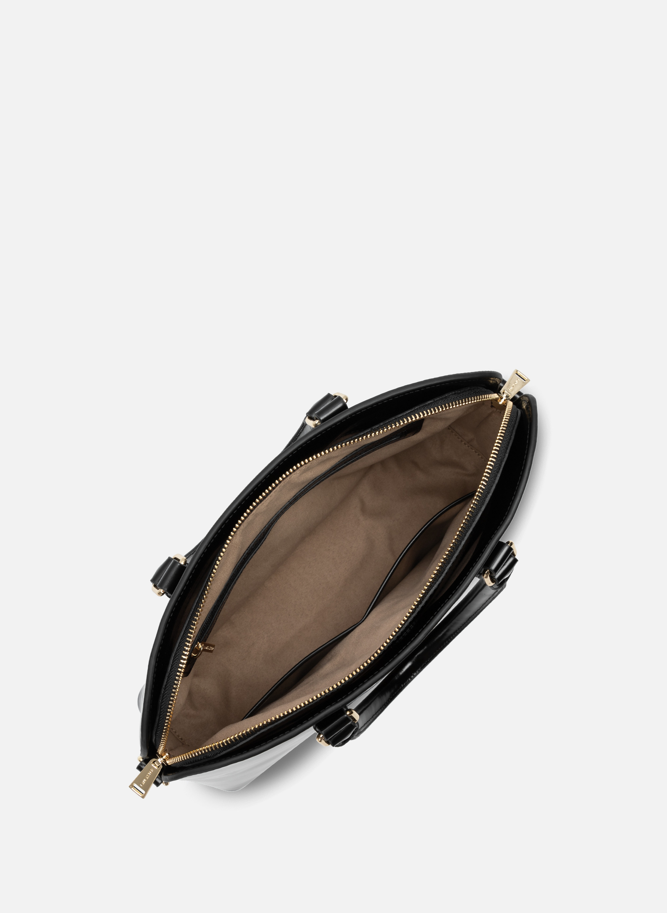 Grand sac demi lune - gelato jia LANCASTER Noir