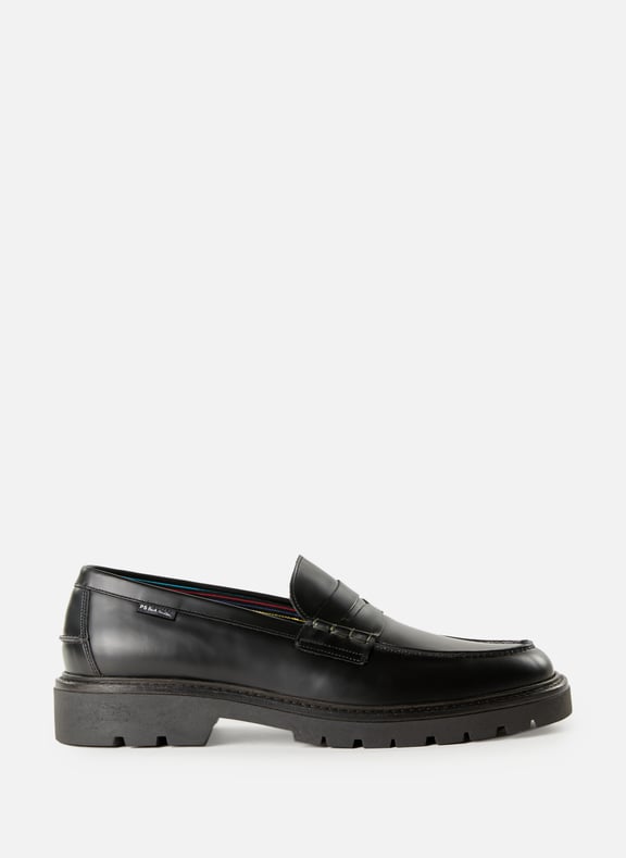 Mocassins unis en cuir Noir by PAUL SMITH PAUL SMITH Mocassins unis en cuir Noir