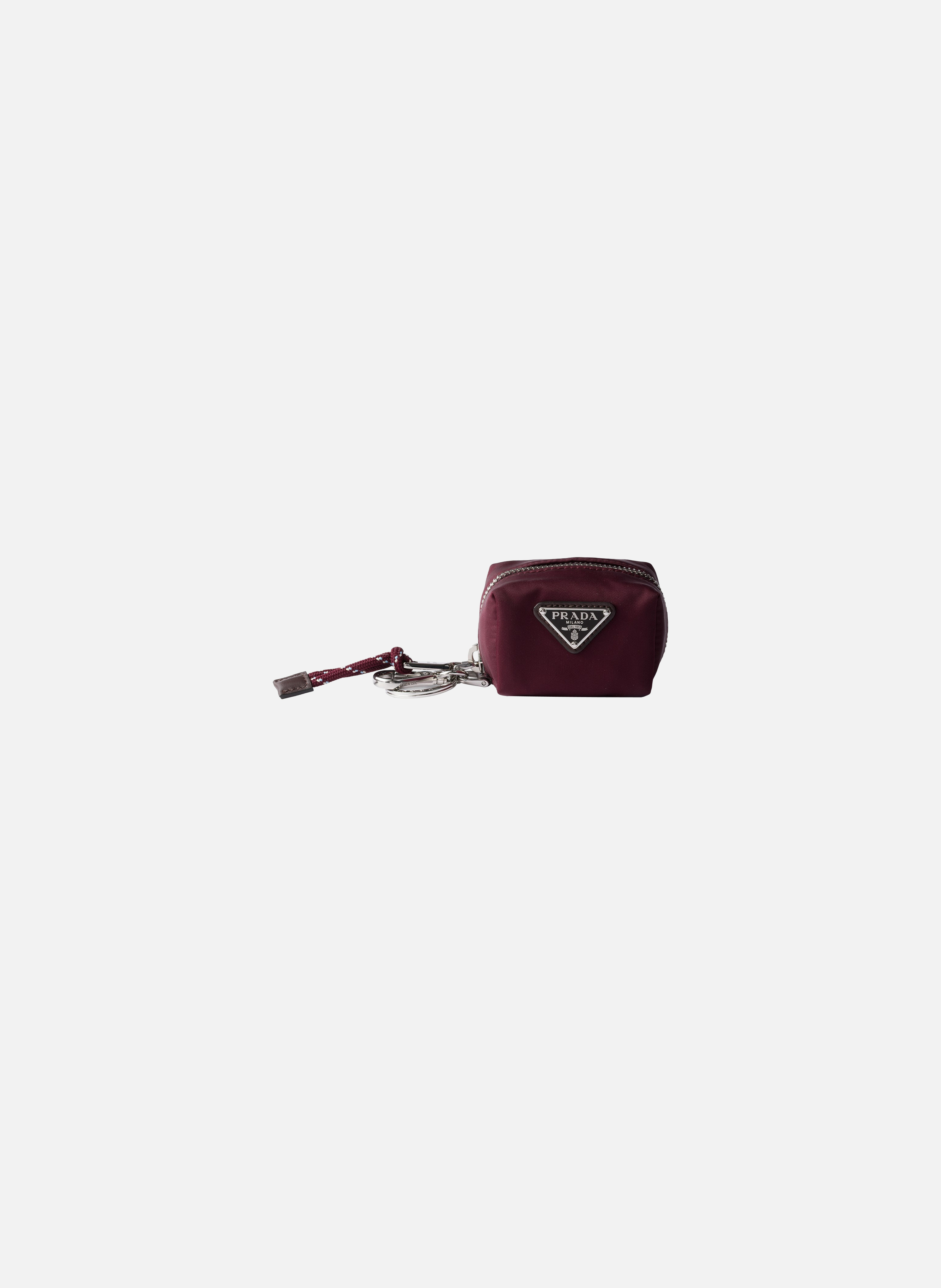 Charm porte-clés prada speedrock en re-nylon PRADA Rouge