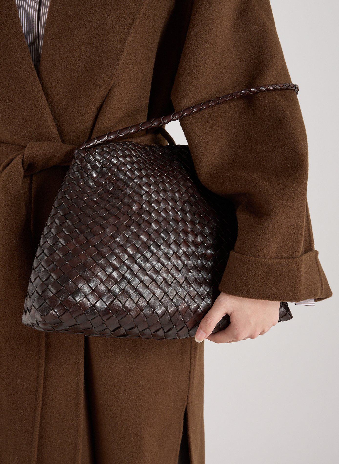 Santa Maria leather handbag DRAGON DIFFUSION Brown