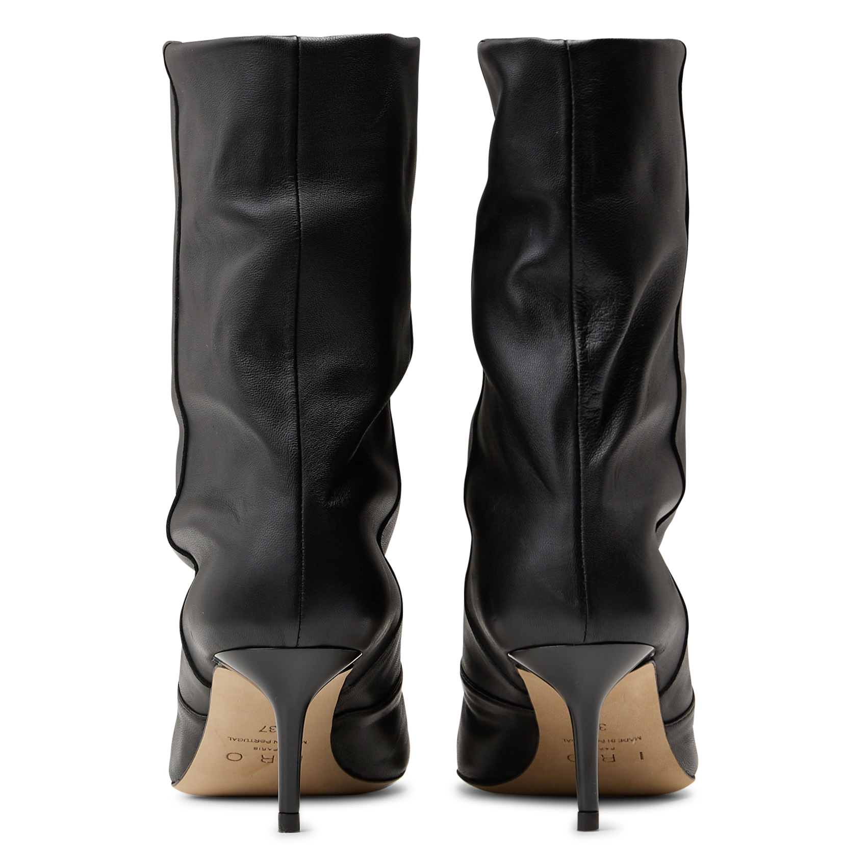 Bottines en cuir lolylow IRO Noir