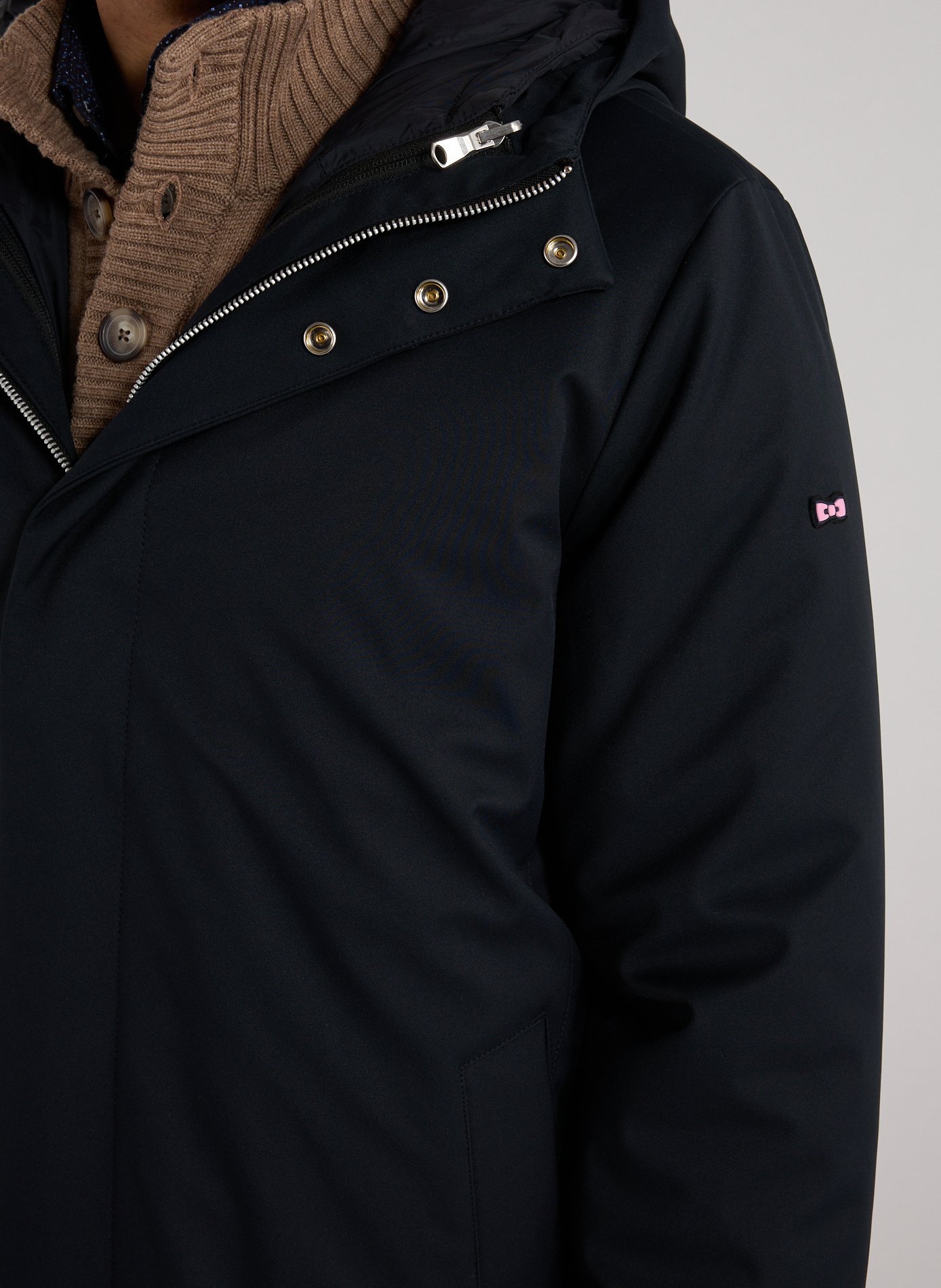 Hooded jacket EDEN PARK Black
