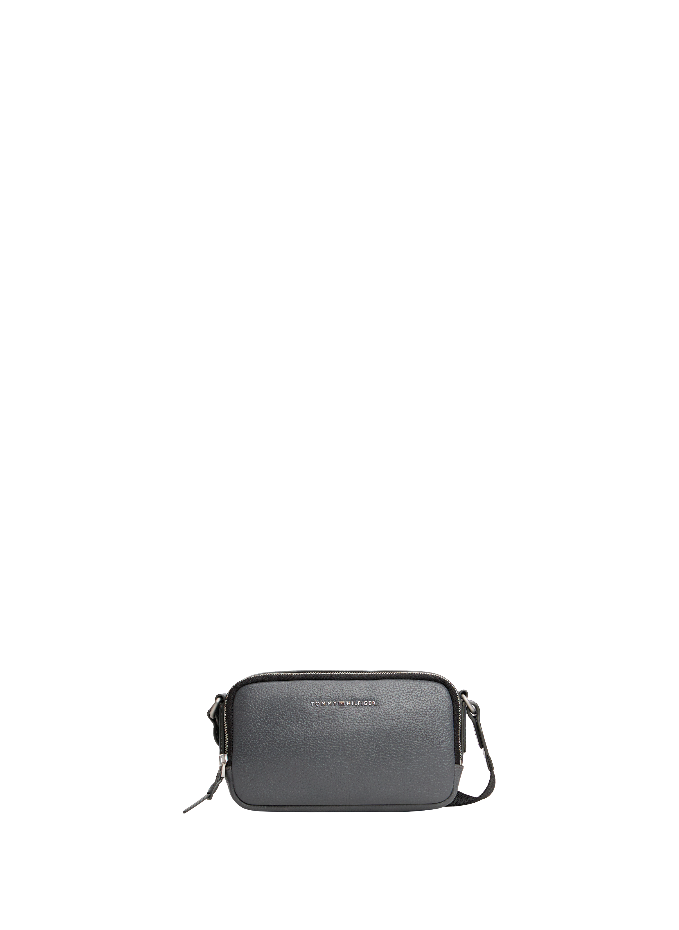 Grained faux leather camera bag TOMMY HILFIGER Grey