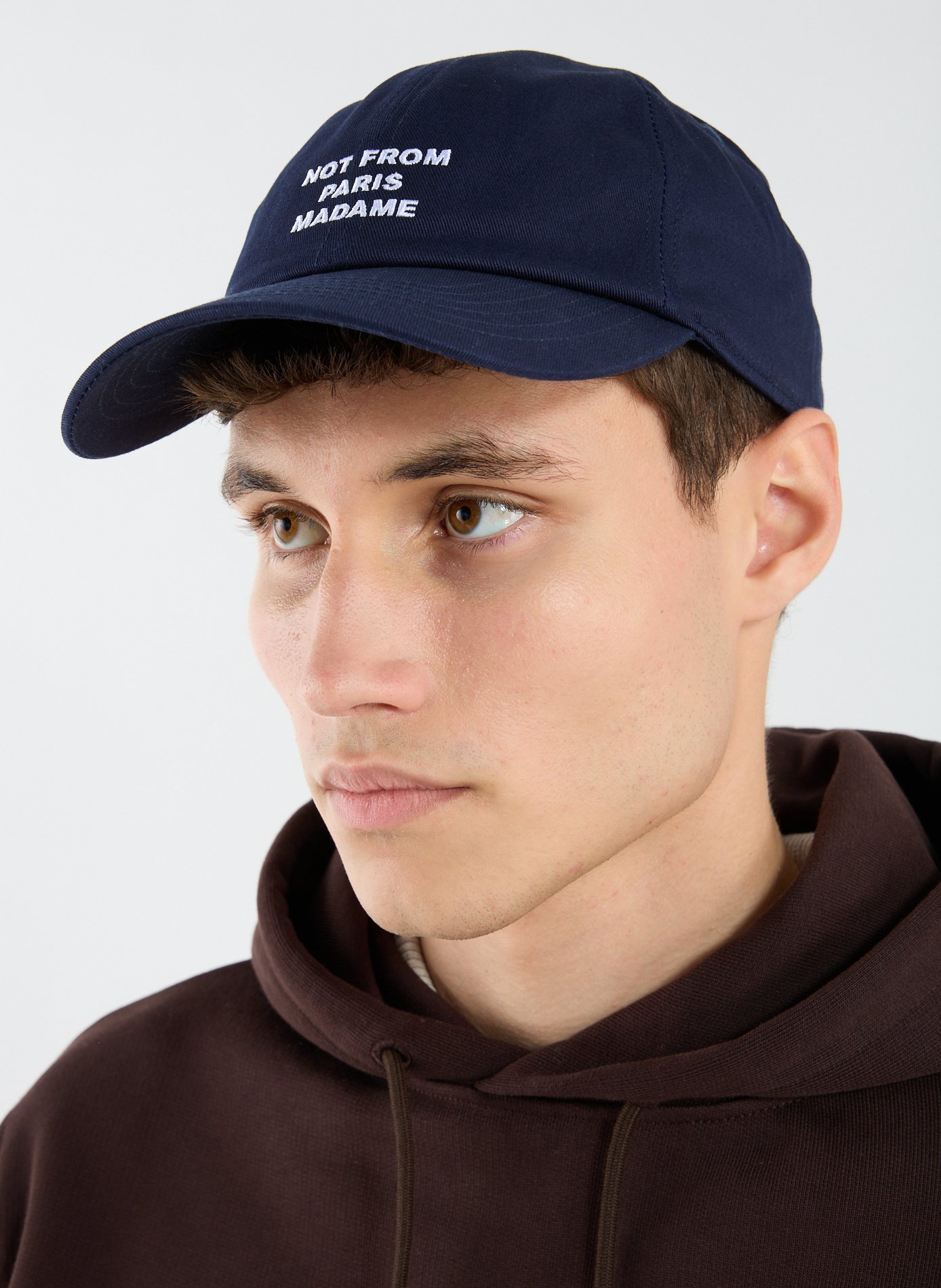 Casquette Slogan brodée DROLE DE MONSIEUR Bleu