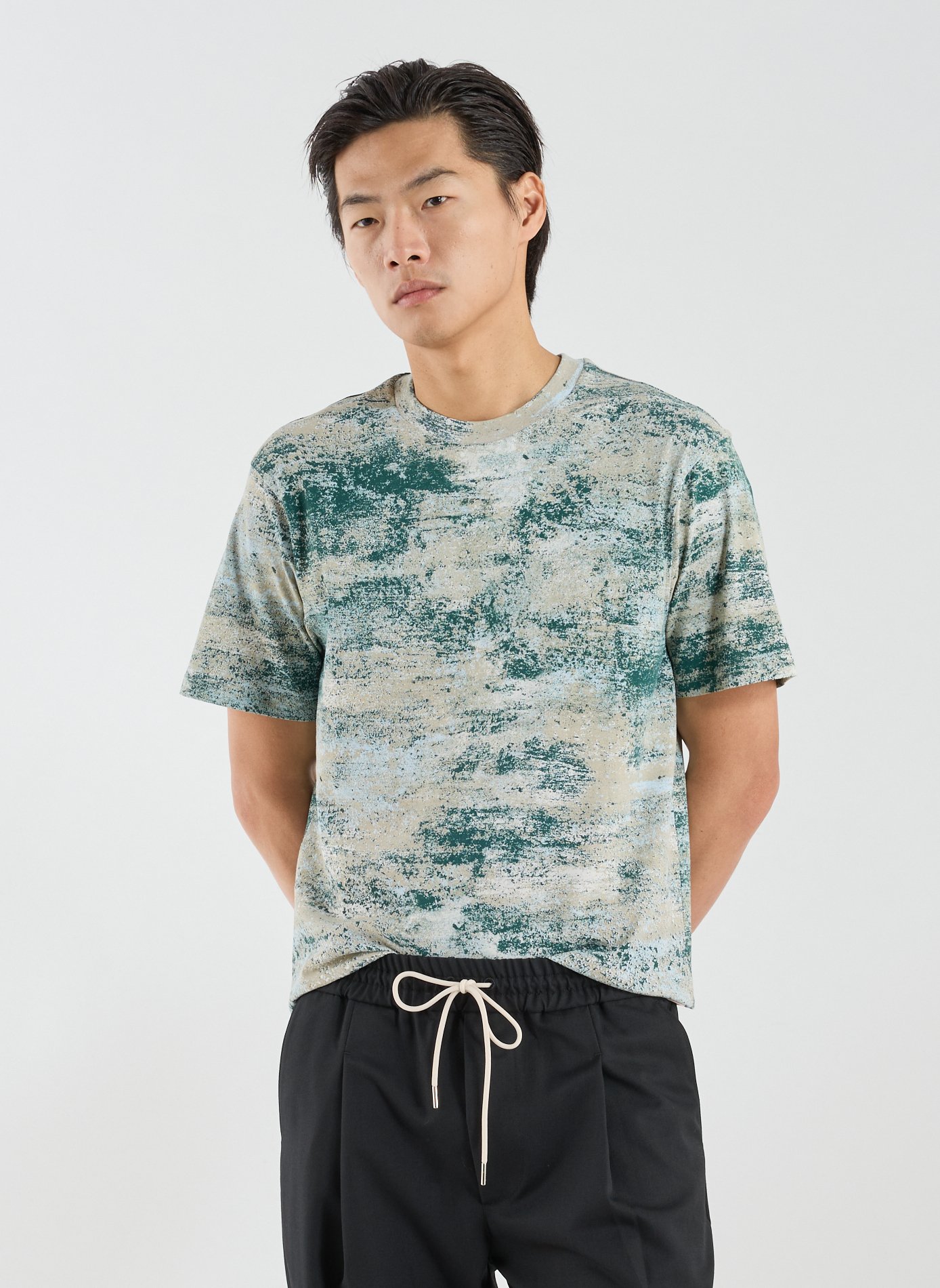 GERTRUDE ET GASTON T-shirt imprimé en coton Vert