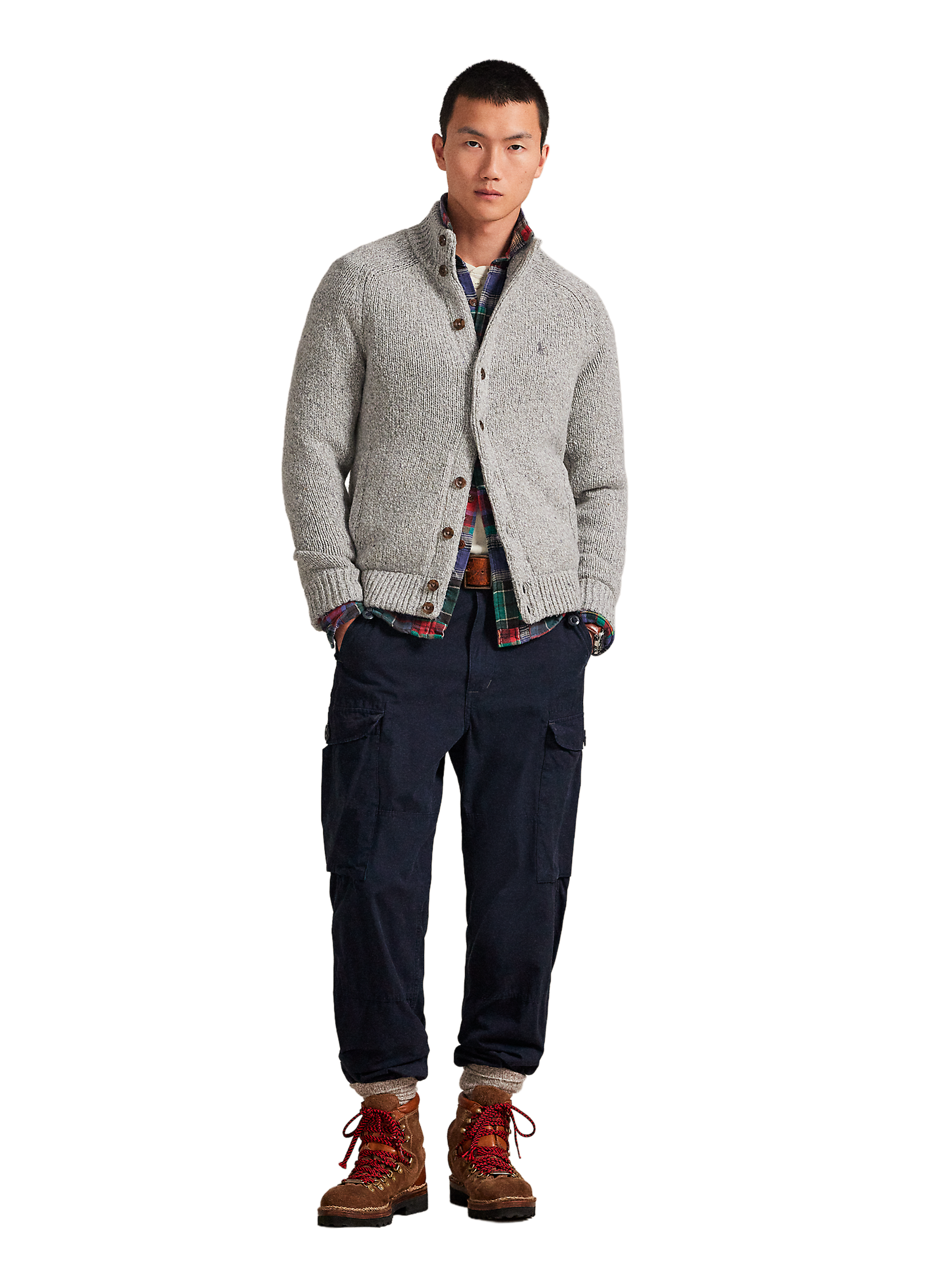 Gilet en laine mélangée POLO RALPH LAUREN Gris