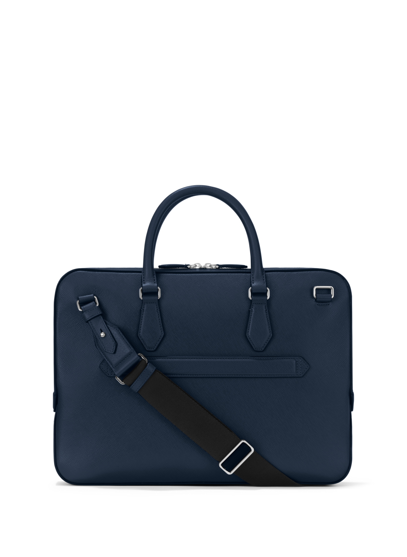 Leather document holder with shoulder strap MONTBLANC Blue