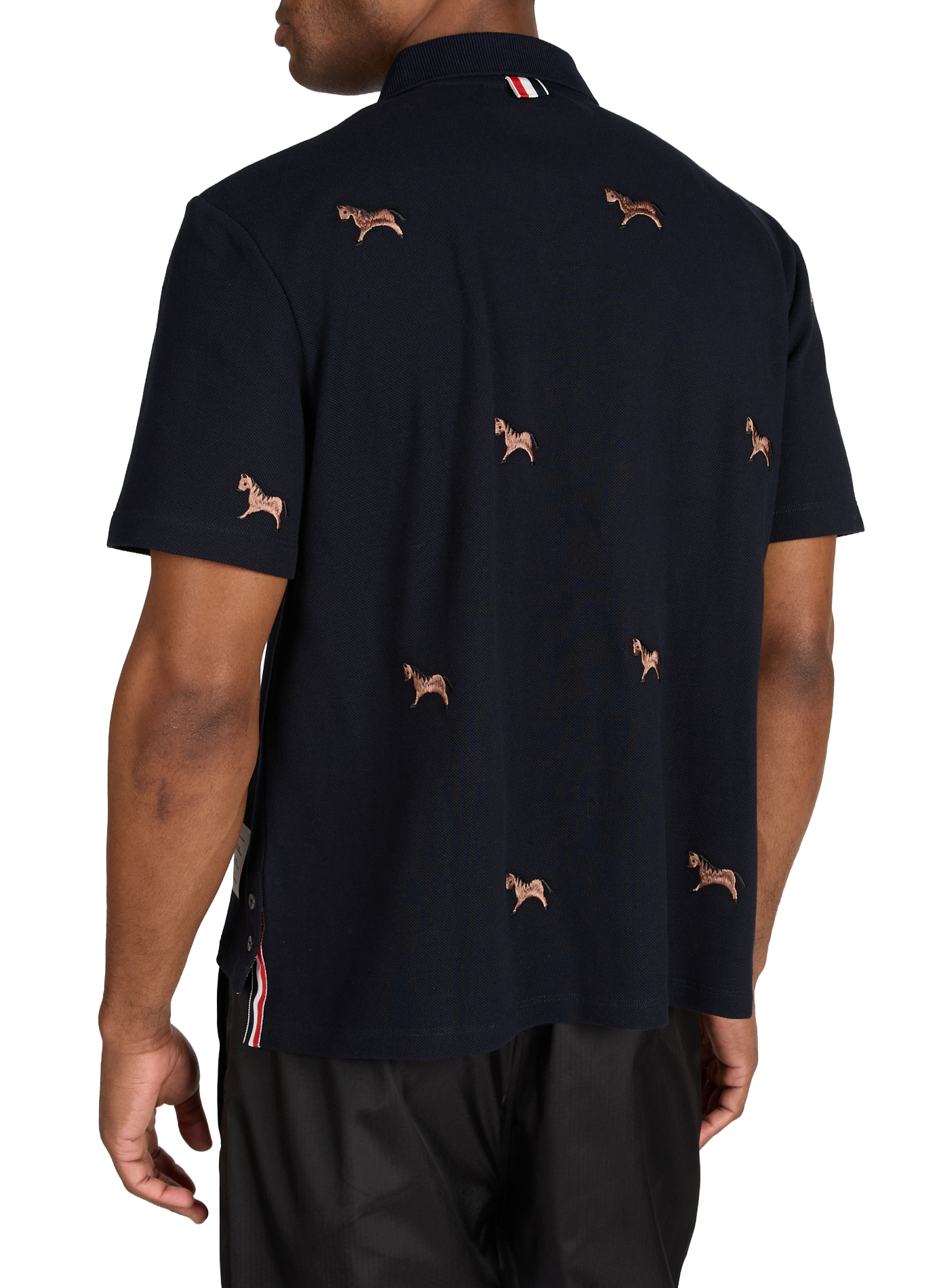  Cotton polo shirt  THOM BROWNE Blue