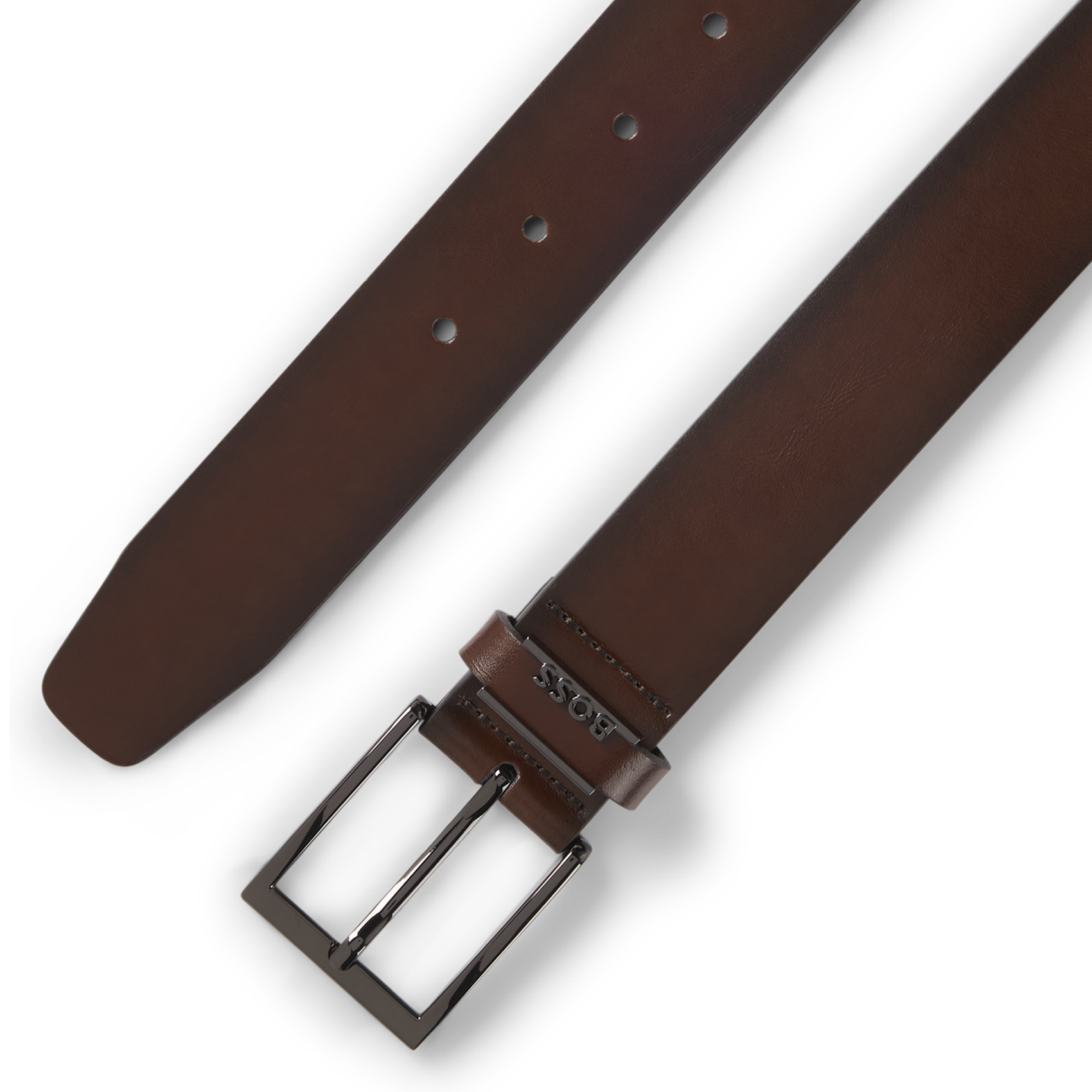 Ceinture en cuir de vache BOSS Marron