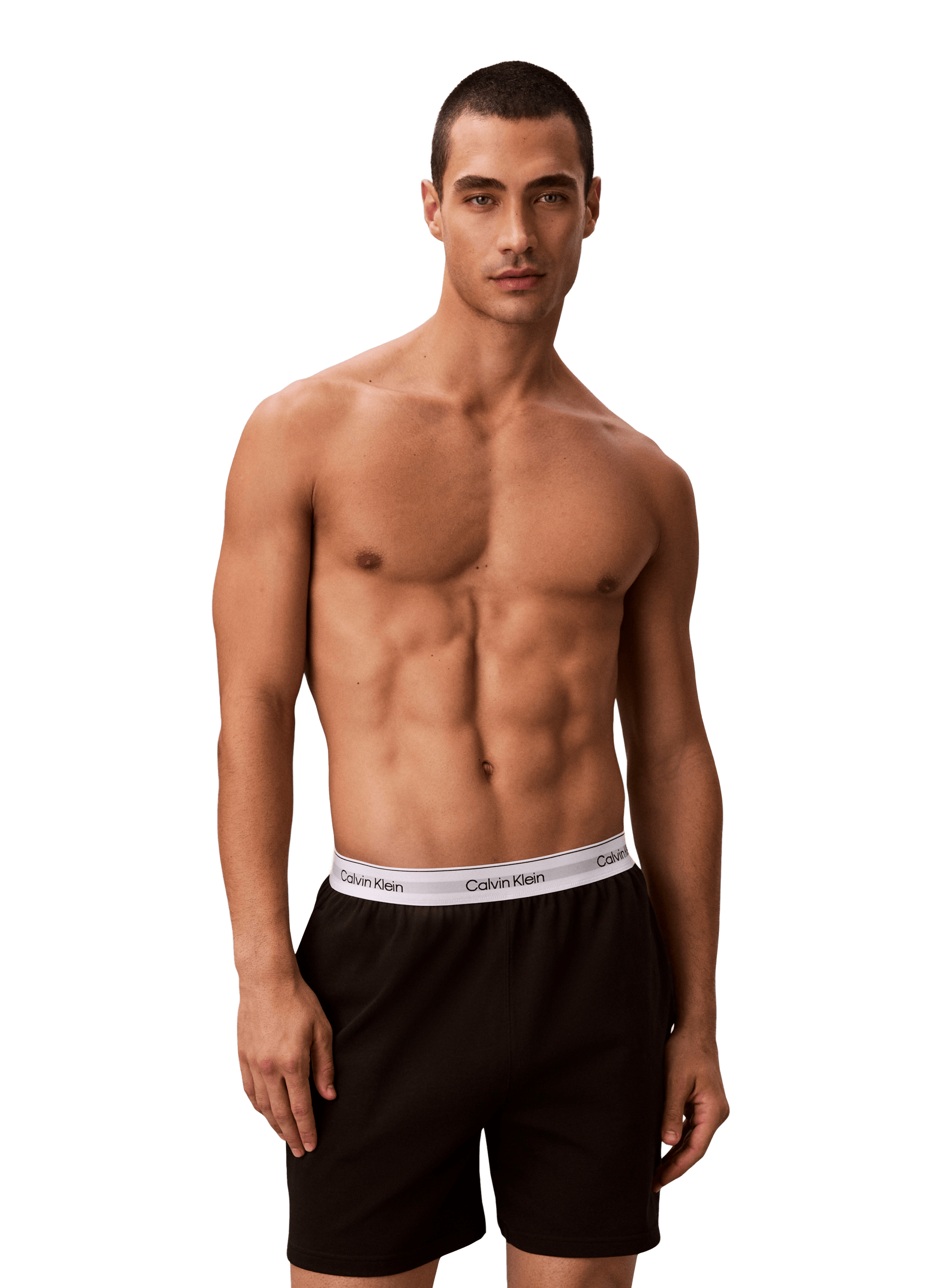 Cotton pyjama shorts CALVIN KLEIN Black