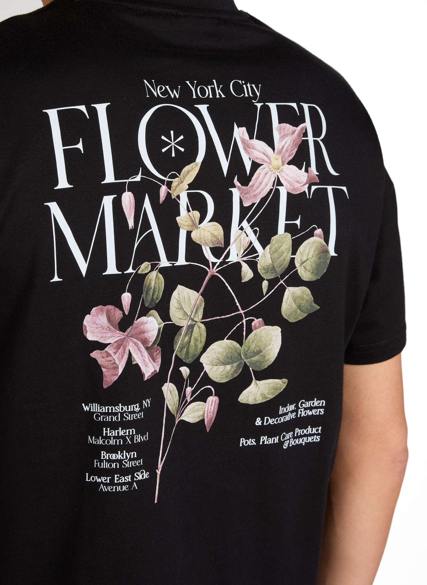 T-shirt Brady Flowermarket LES DEUX Noir