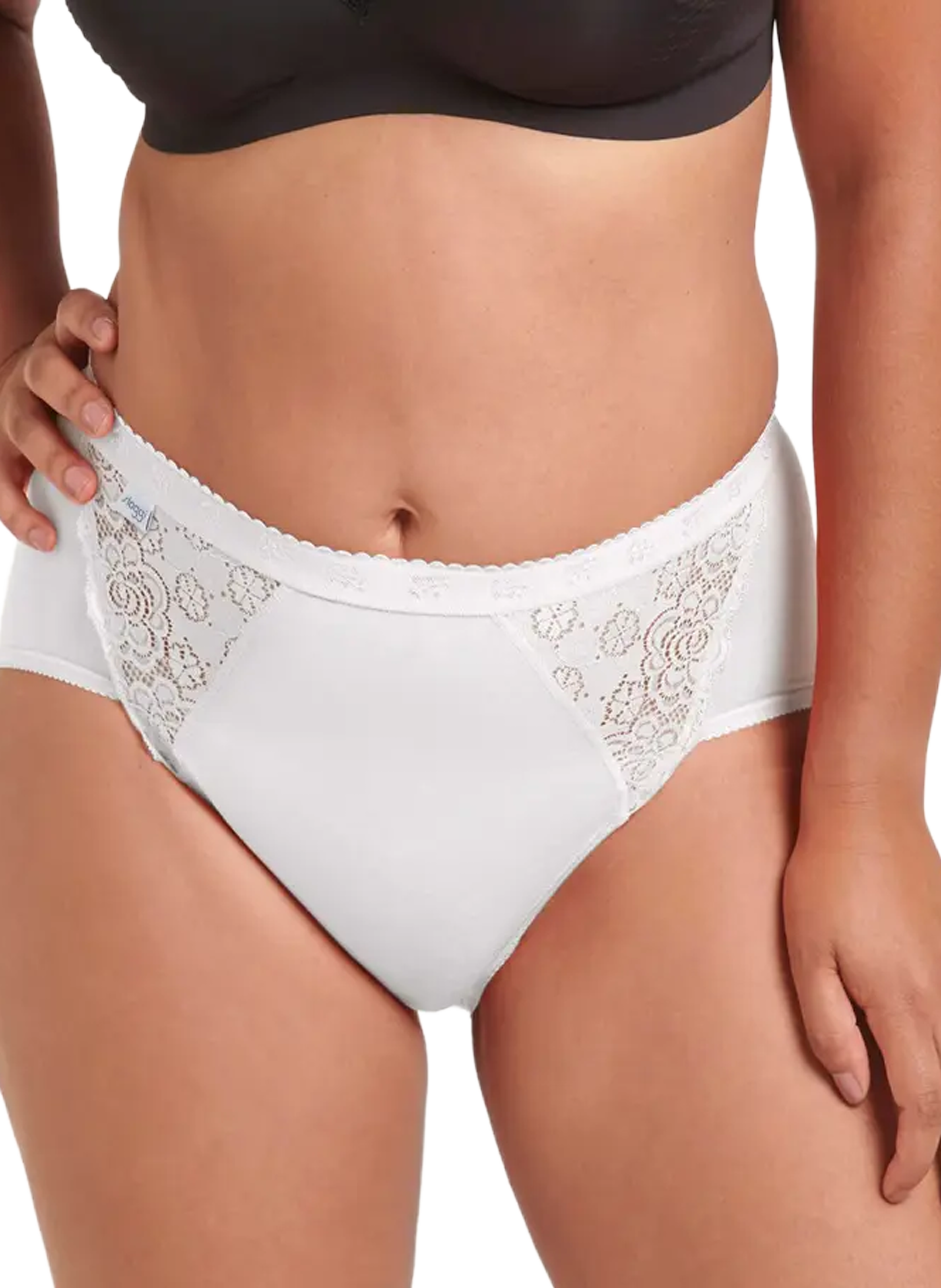 Set of 4 cotton blend briefs SLOGGI Pink