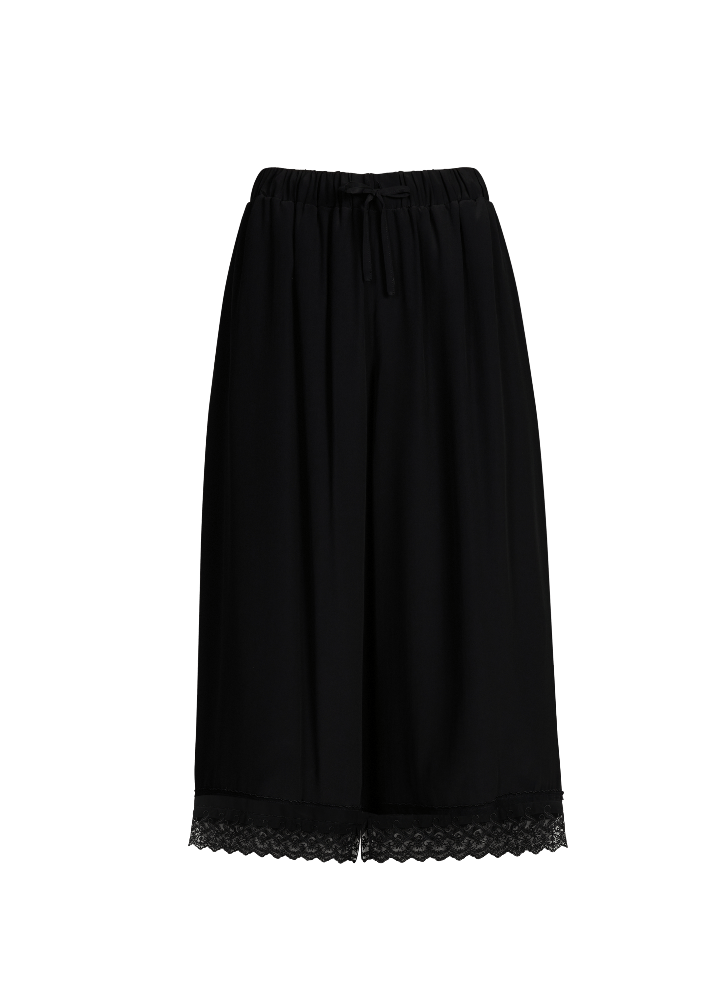 Fluid Bermuda shorts with embroidery SIMONE ROCHA Black