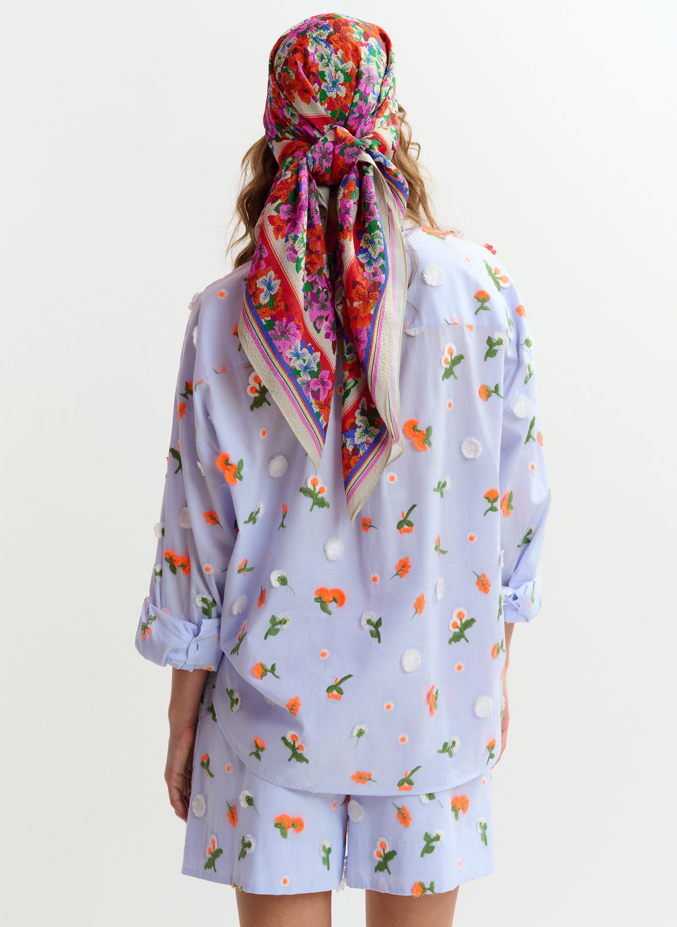 Foulard carré imprimé jaber ESSENTIEL ANTWERP Multicolore