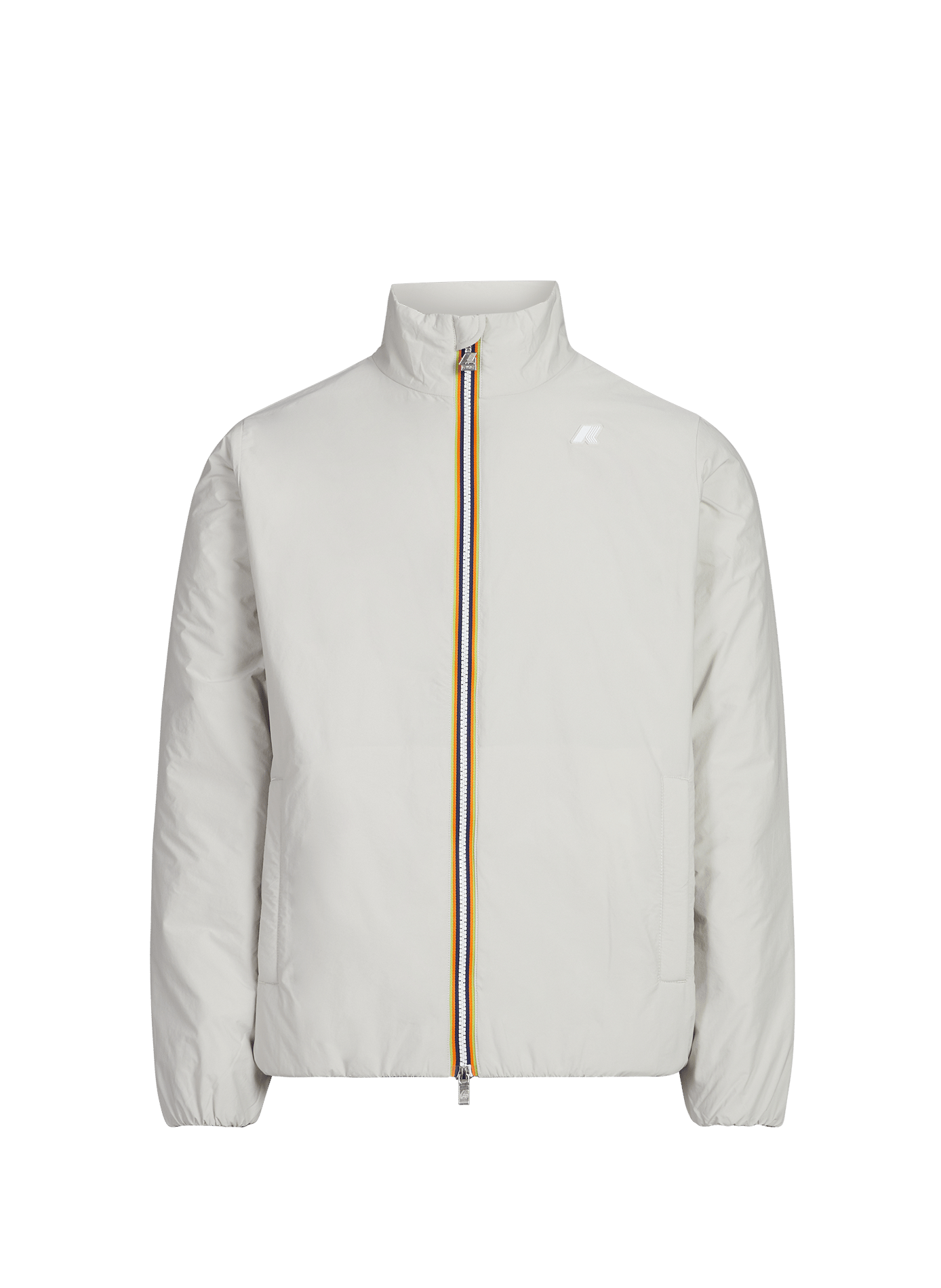 Zippered high-neck parka K-WAY Beige