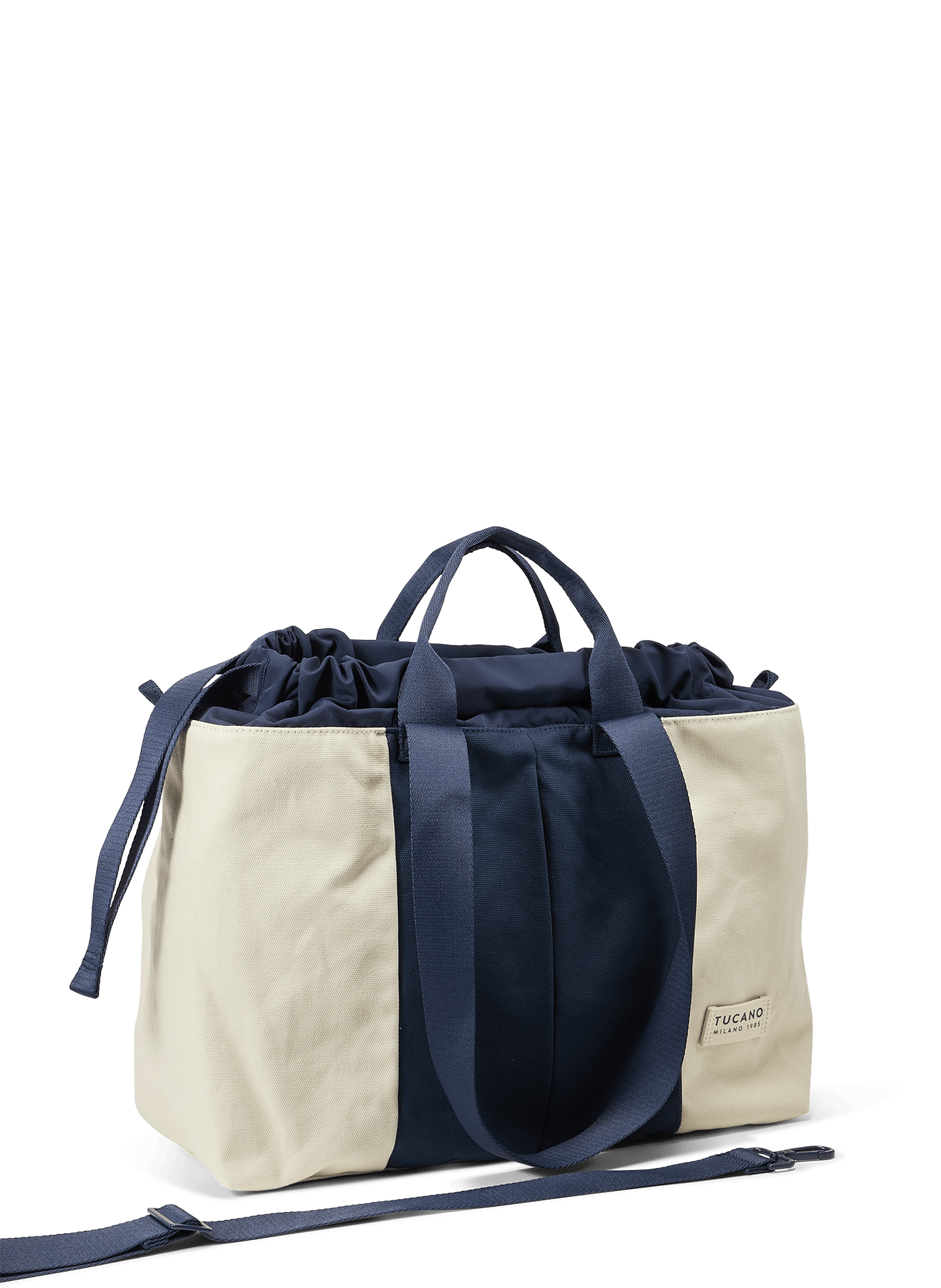 Sac à main en toile et coton TUCANO Bleu