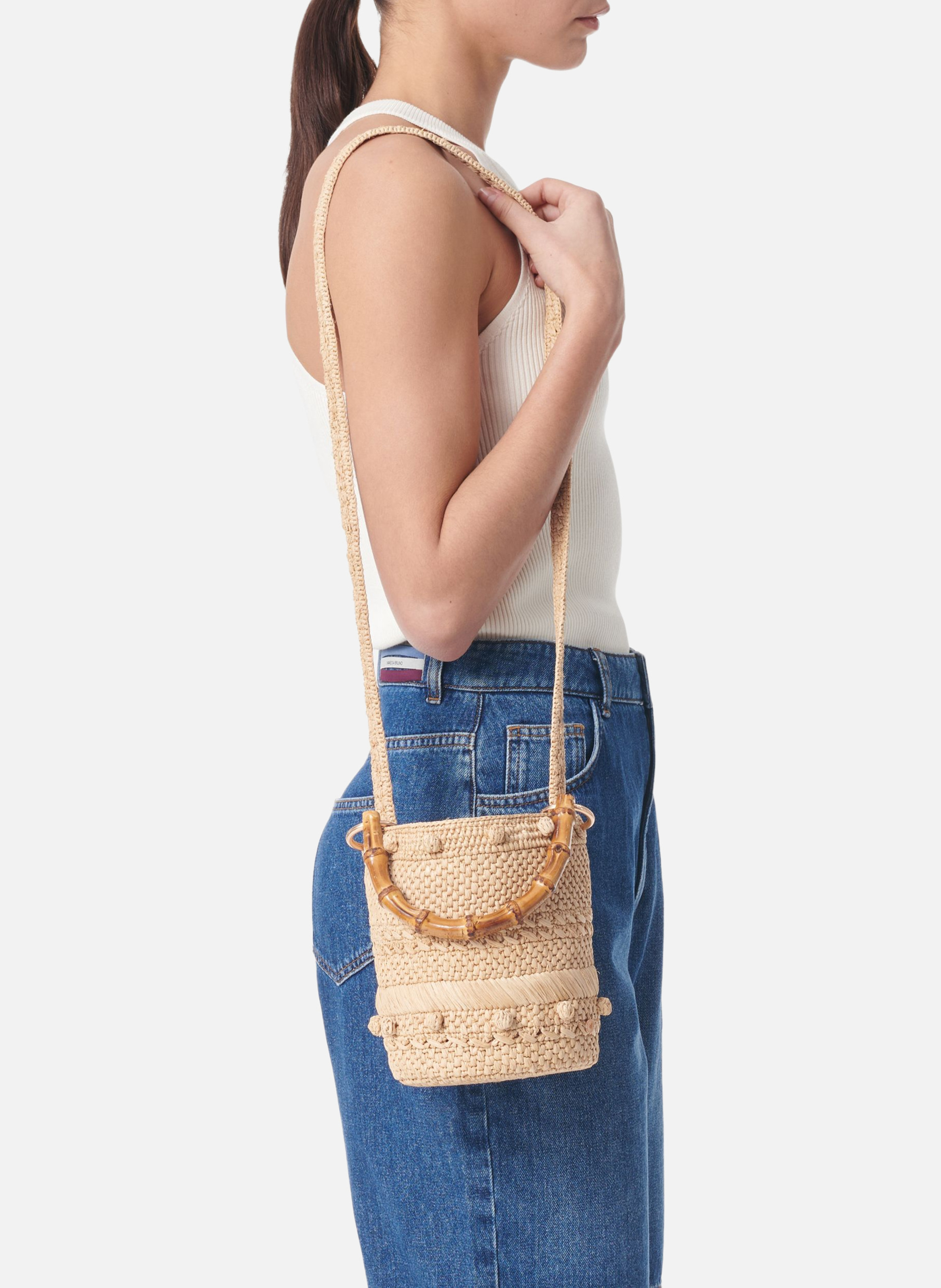 Petit sac seau VANESSA BRUNO Beige
