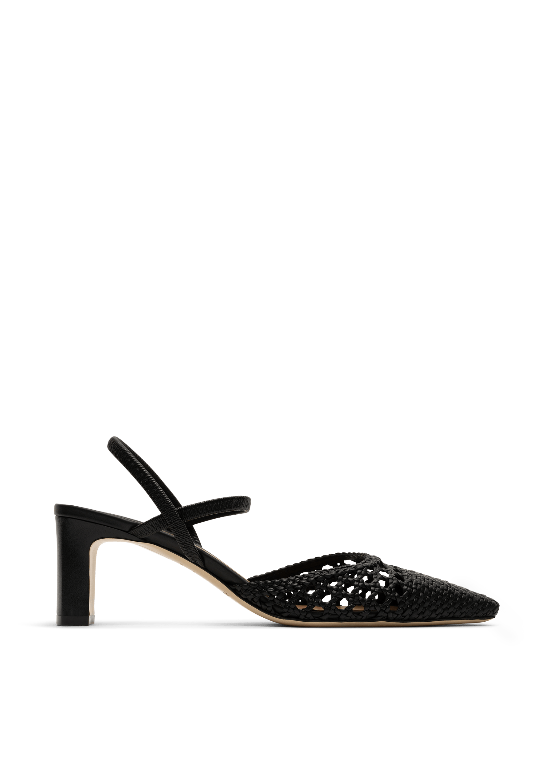 Sling back oria en nappa PARALLELE Noir