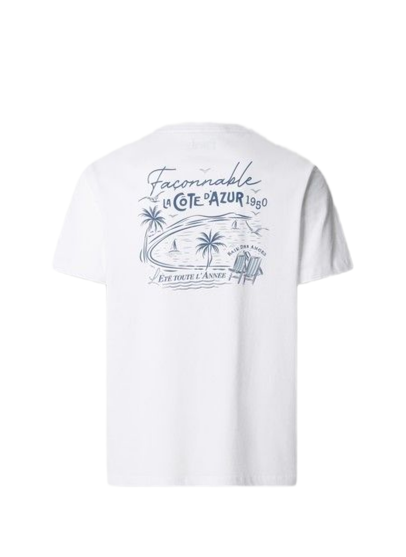 Short-sleeve printed cotton T-shirt  FACONNABLE White