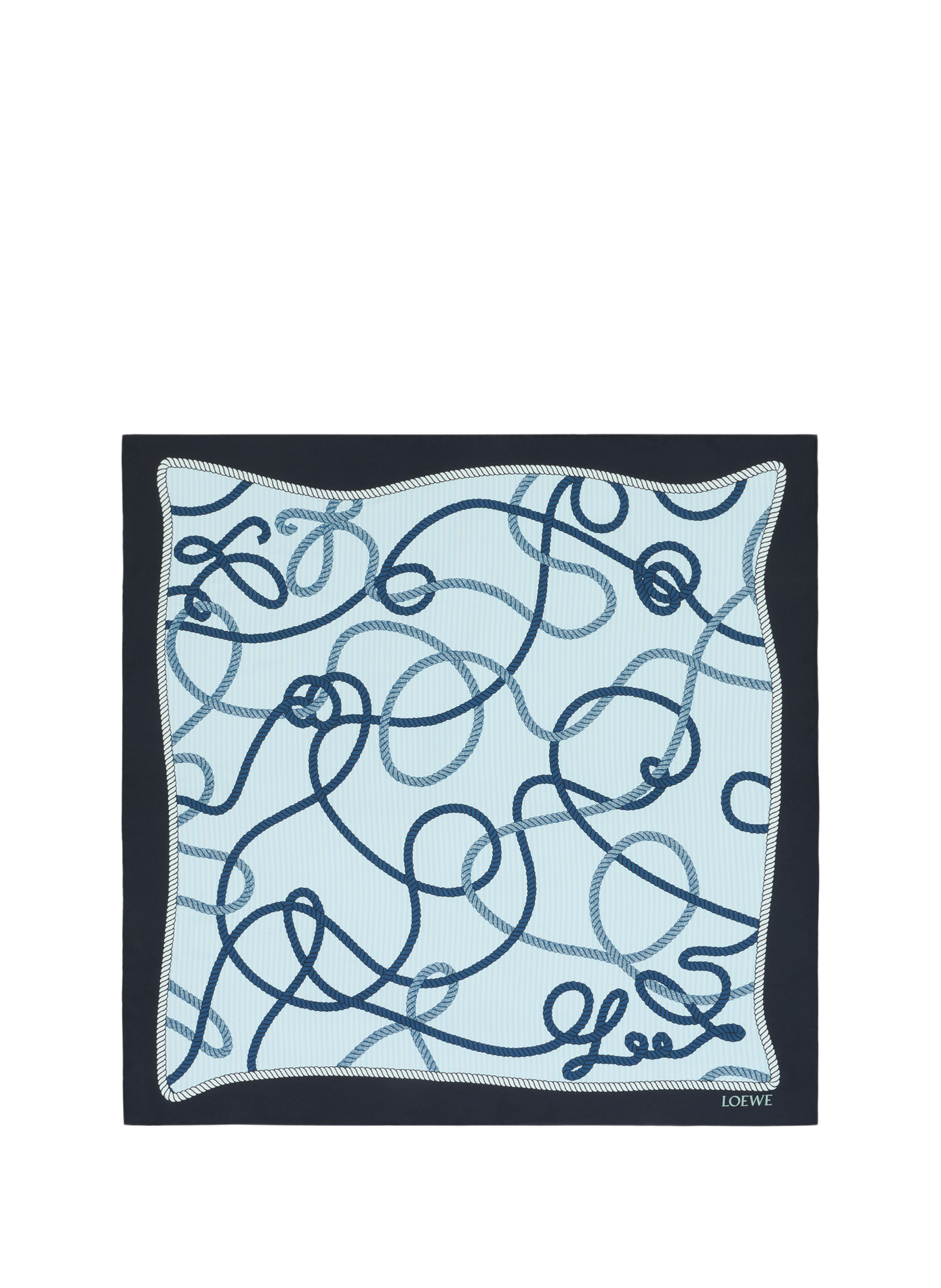 Printed silk floaty scarf LOEWE Multicolour