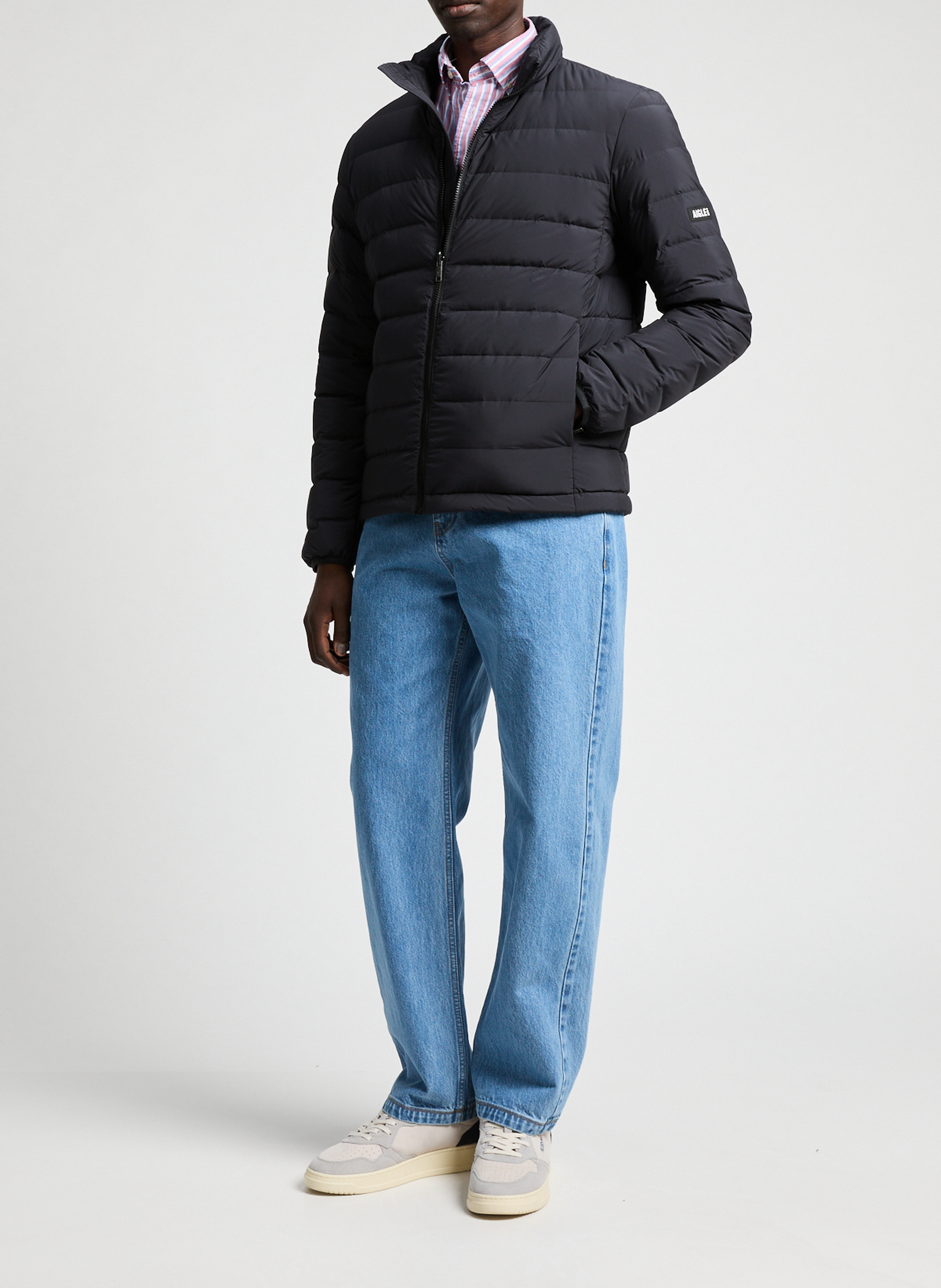 Duck down puffer jacket AIGLE Black