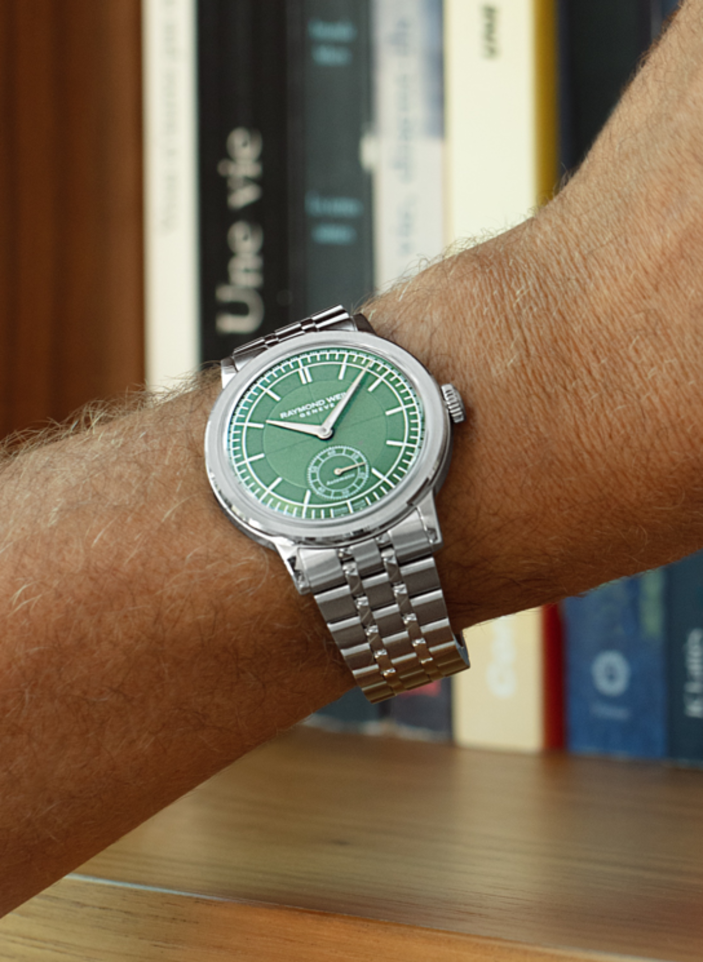 Montre automatique Millesime Petite Seconde en acier inoxydable RAYMOND WEIL Vert
