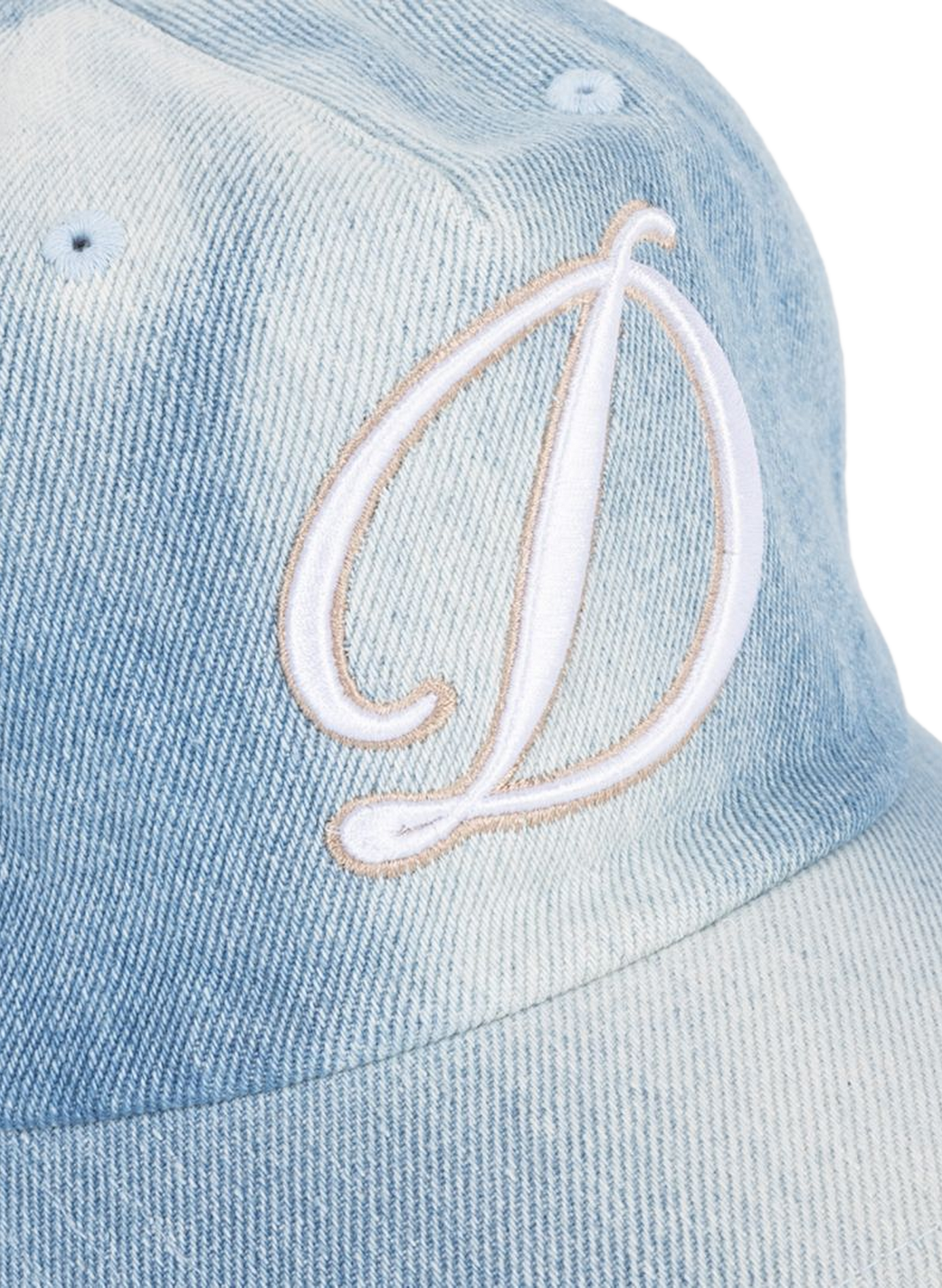 Faded cotton cap with embroidered logo DIME Blue