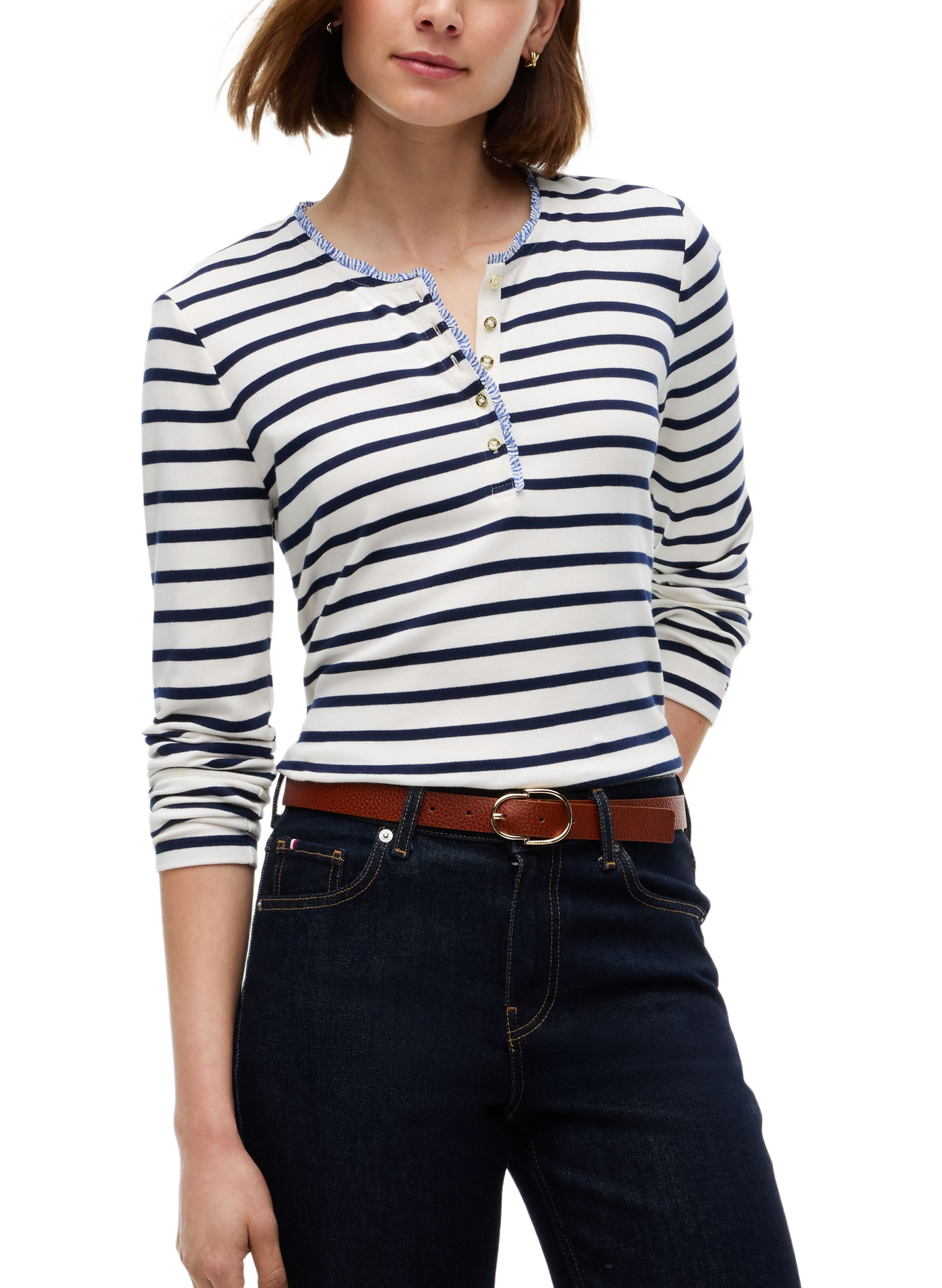Ceinture en cuir TOMMY HILFIGER Marron