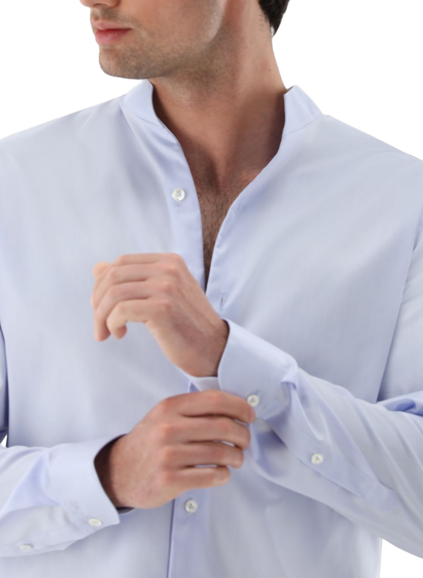 Slim-fit cotton shirt VAN LAACK Blue