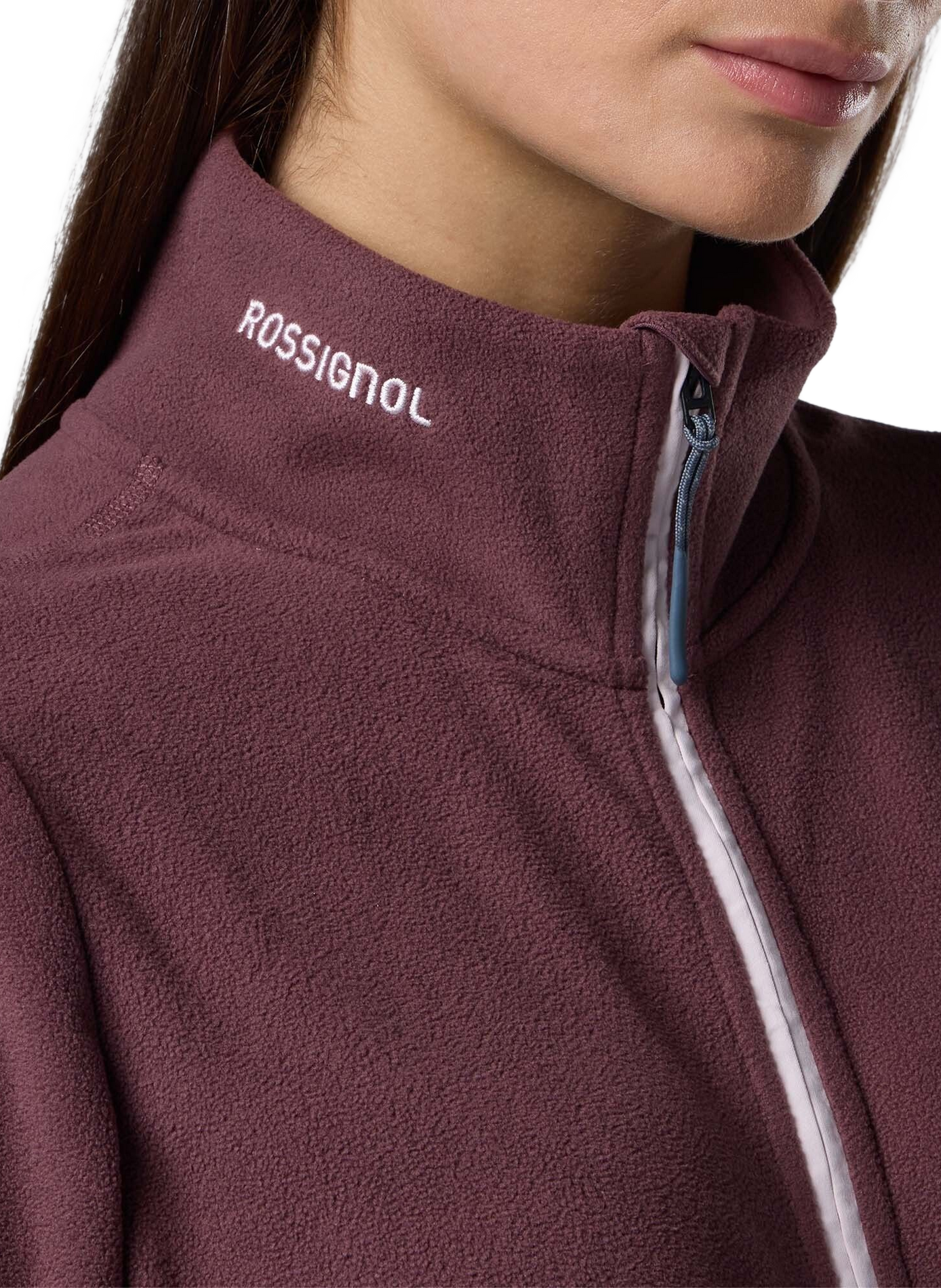Gerade geschnittene Jacke mit Stehkragen und Reißverschluss ROSSIGNOL Violett