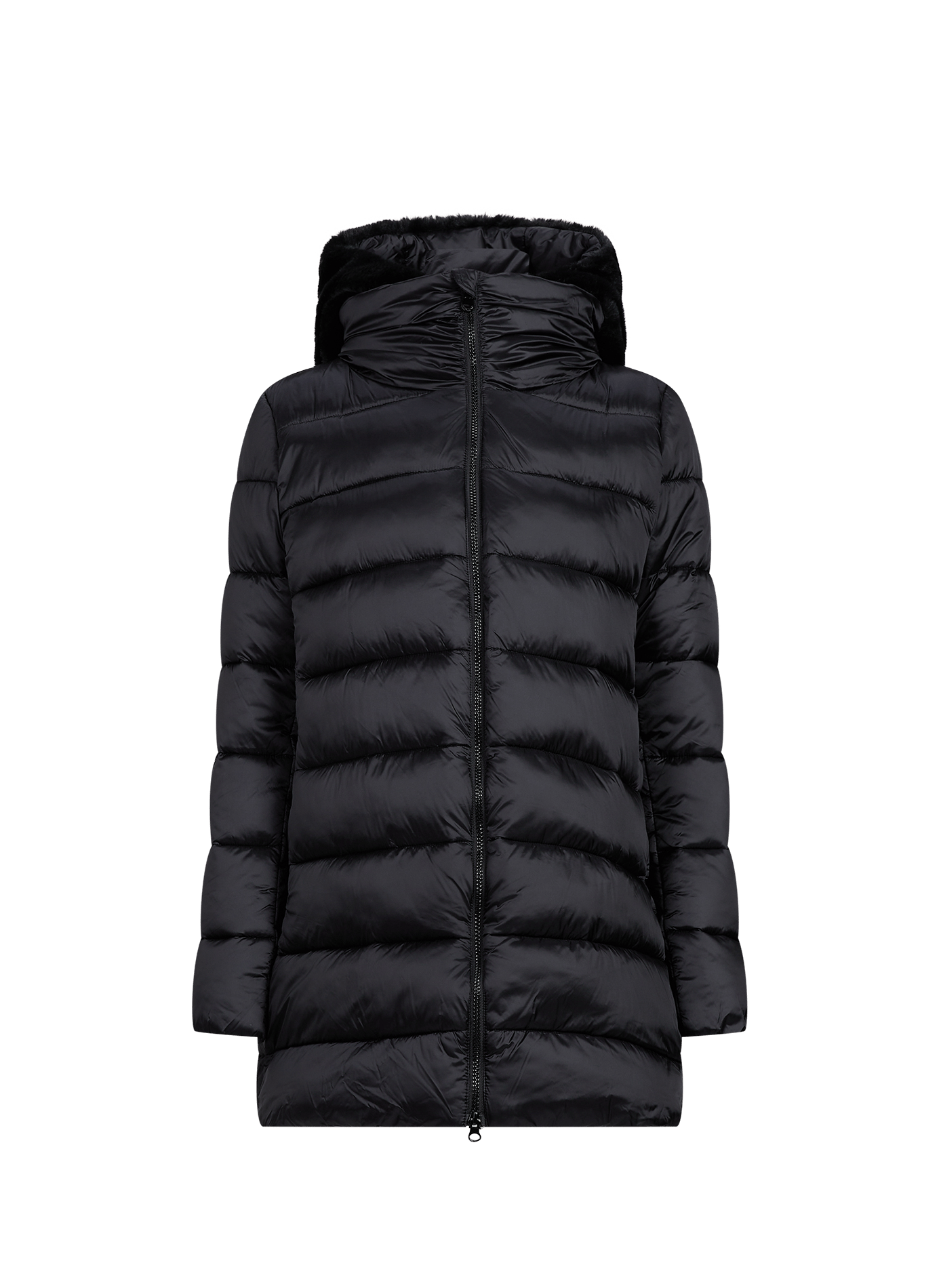 Gerade geschnittene mittellange Daunenjacke MATILDA SAVE THE DUCK Schwarz